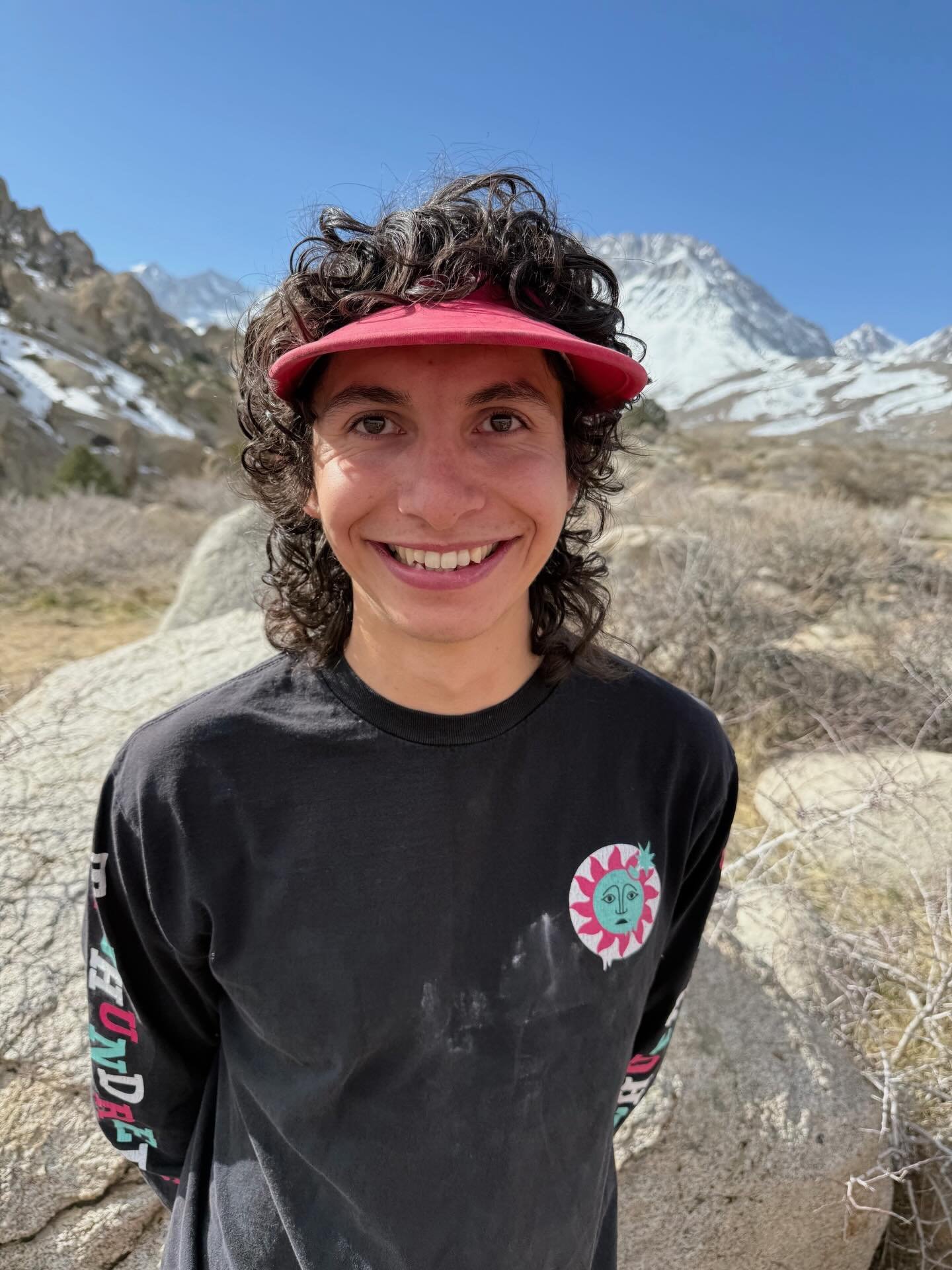 Welcome Vince, our new Stewardship Director! 🥳

Vince moved to Bishop full-time in 2024 to pursue climbing, skiing, and a career in biology. He brings the energy of a life-long climber and the perspective of a wildlife biologist with him wherever he