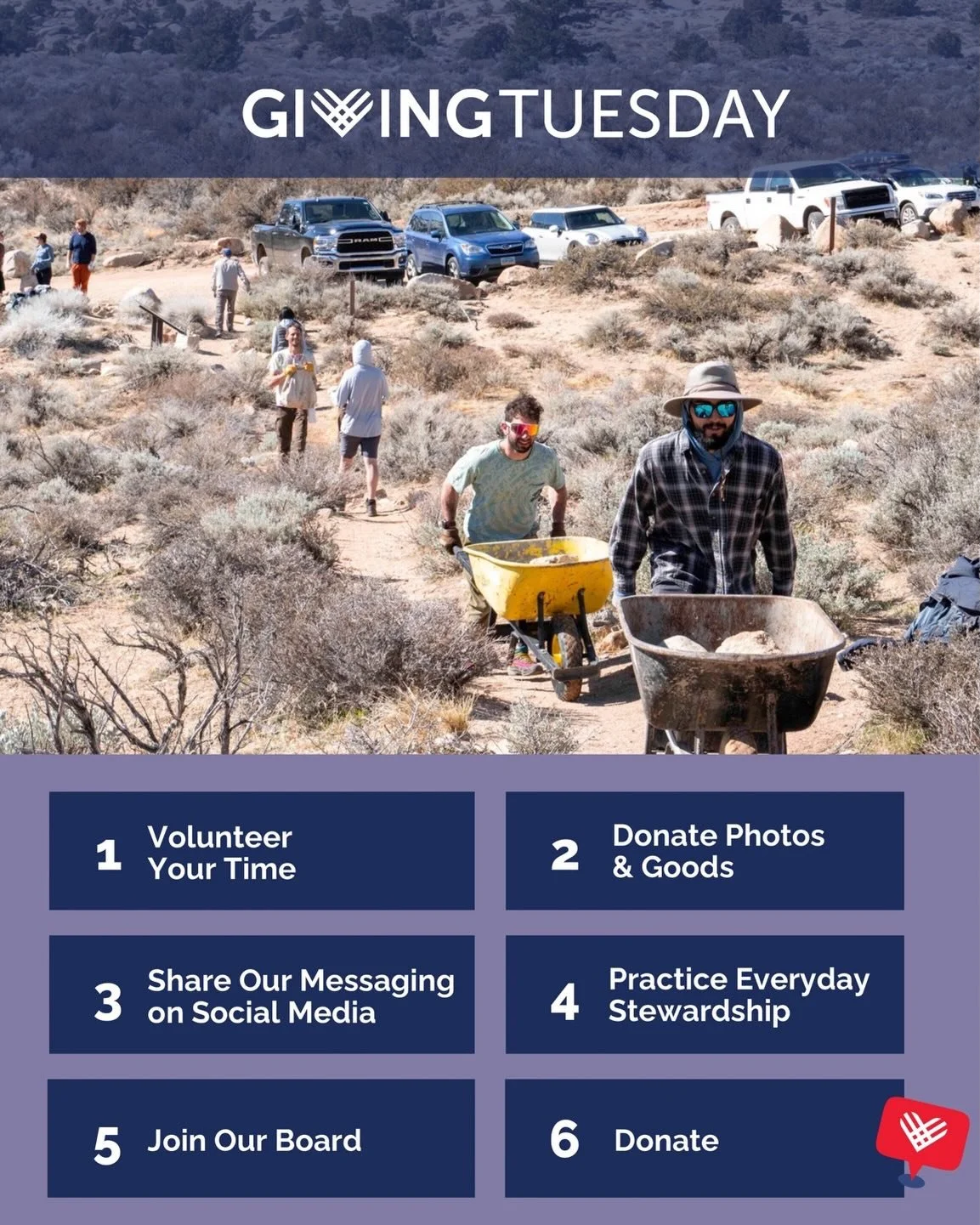 🫶 It&rsquo;s Giving Tuesday! The BACC thrives because of YOU, the dedicated climbing community! Here are 6 ways you could contribute (that aren&rsquo;t necessarily monetary!):

 🛠️ Volunteer Your Time:
Sign-up for our Volunteer Email List 
bishopcl