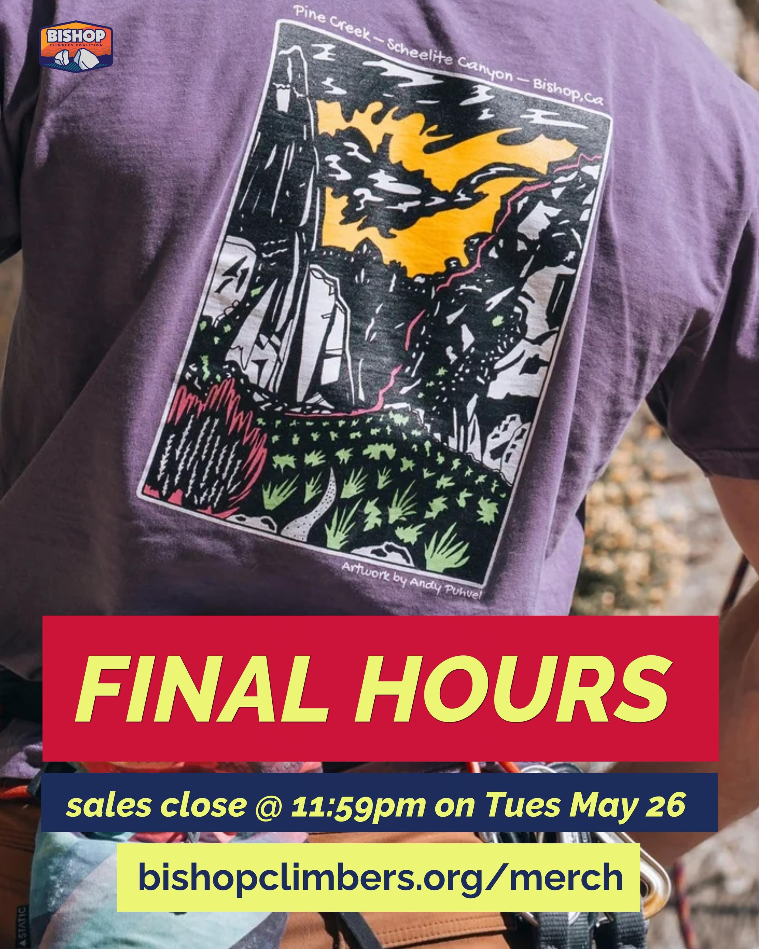 🚨 Final Day 🚨
Pine Creek shirts sale closes May 26 @ 11:59pm.
Once this window closes, it closes. We will not be reprinting these shirts. 
Link in bio to order. 

📷 @a.little.wall.flower