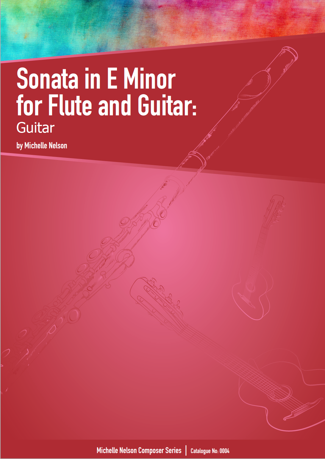 Sonata in E Minor for Flute &amp; Guitar (Guitar Only) PDF Digital Download