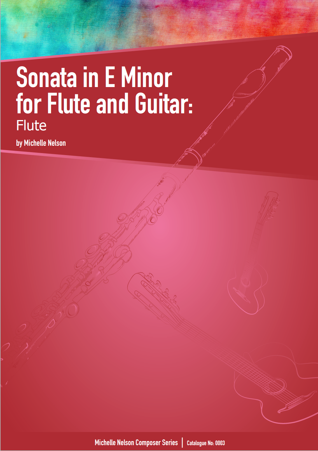 Sonata in E Minor for Flute &amp; Guitar (Flute Only) PDF Digital Download