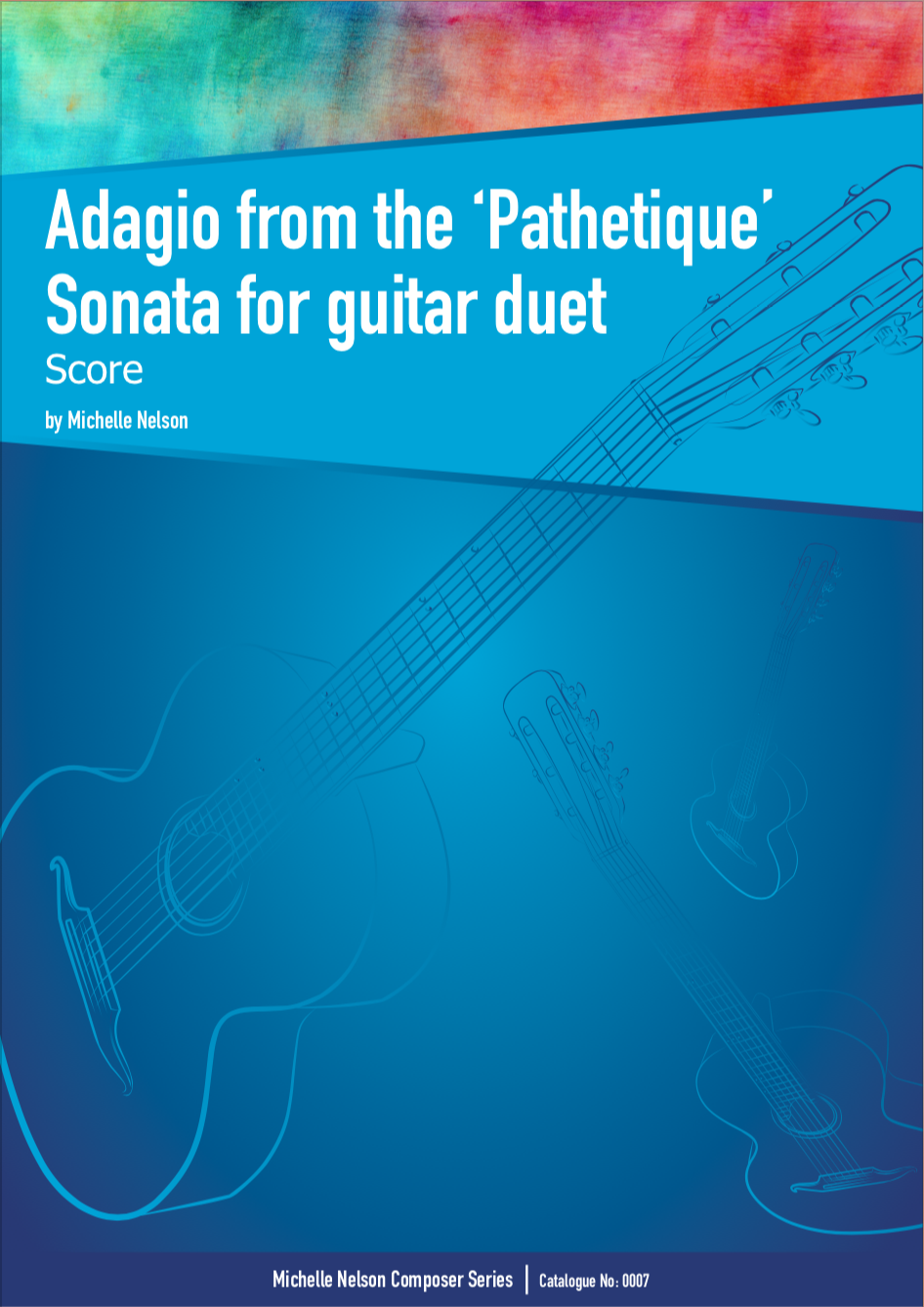 Adagio Pathetique Sonata Duet (Both Guitars) - PDF Digital Download