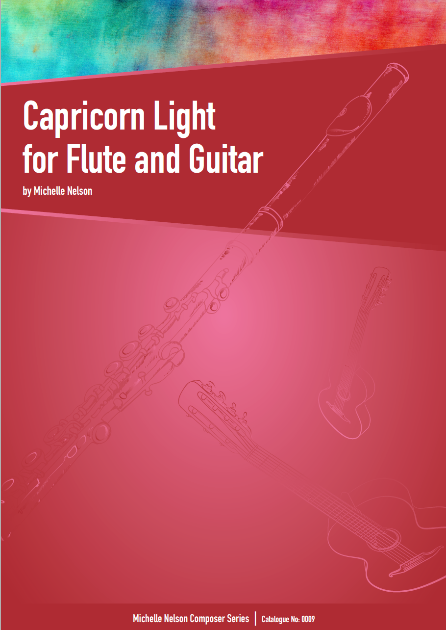 Capricorn Light for Flute &amp; Guitar, Both Parts - PDF Digital Download