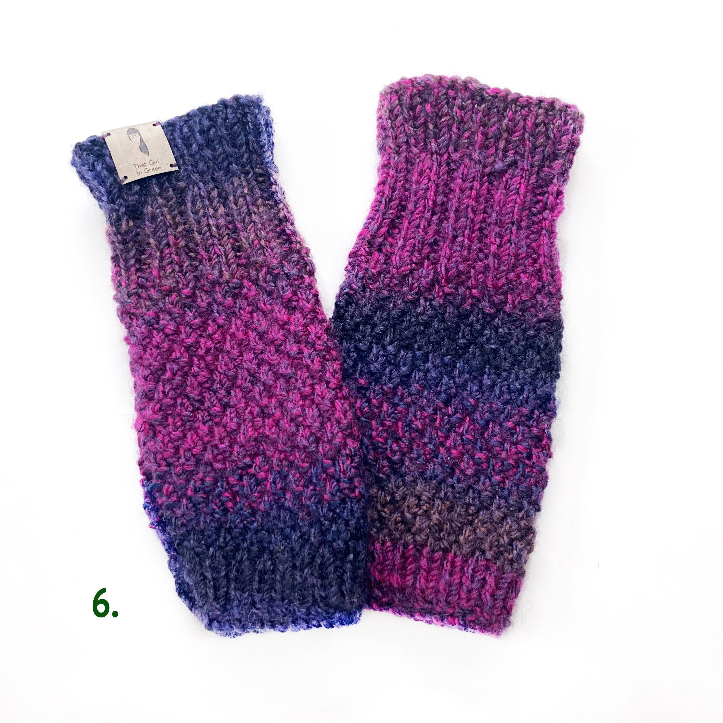 Hand Knitted Wrist Warmers That Girl In Green