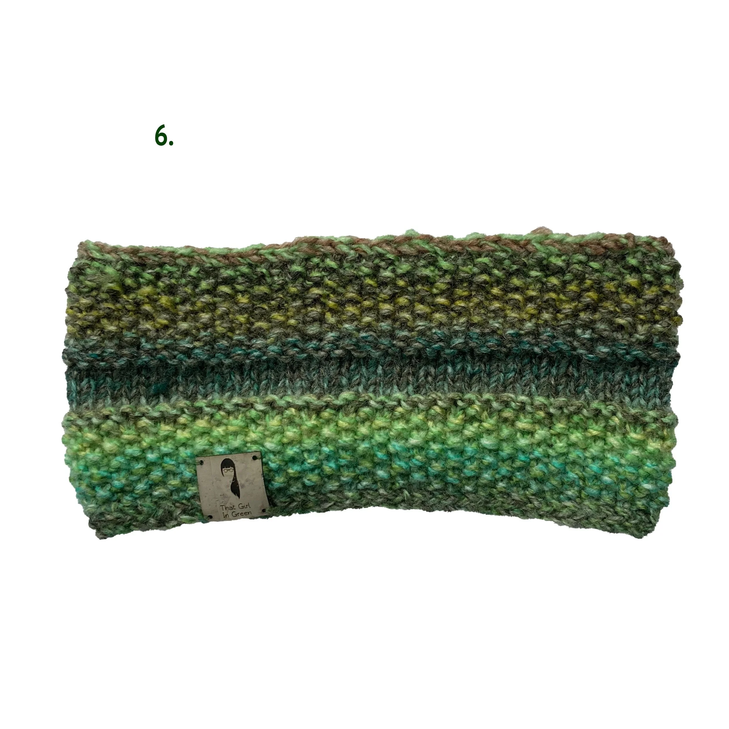 Hand Knitted Ear Warmer Headband That Girl In Green
