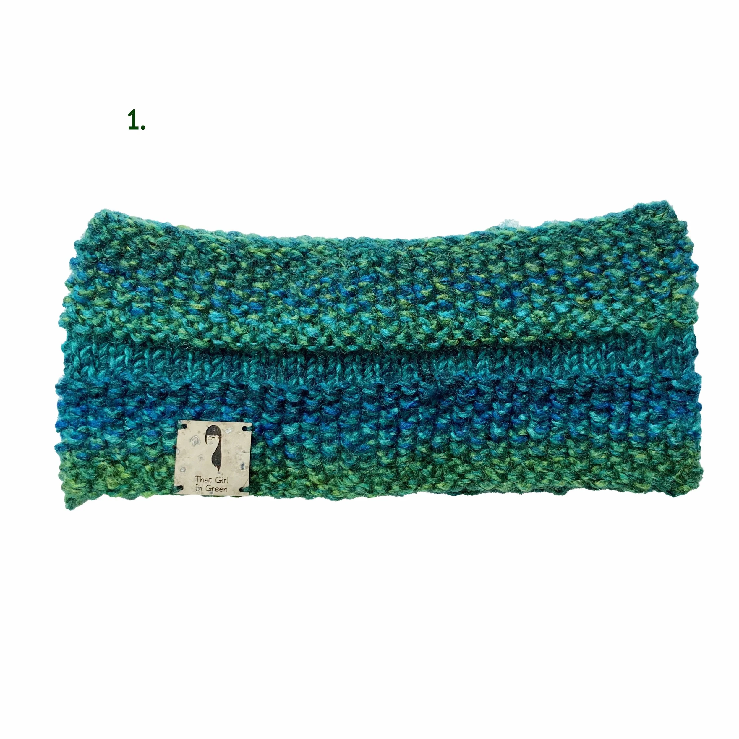 Hand Knitted Ear Warmer Headband That Girl In Green