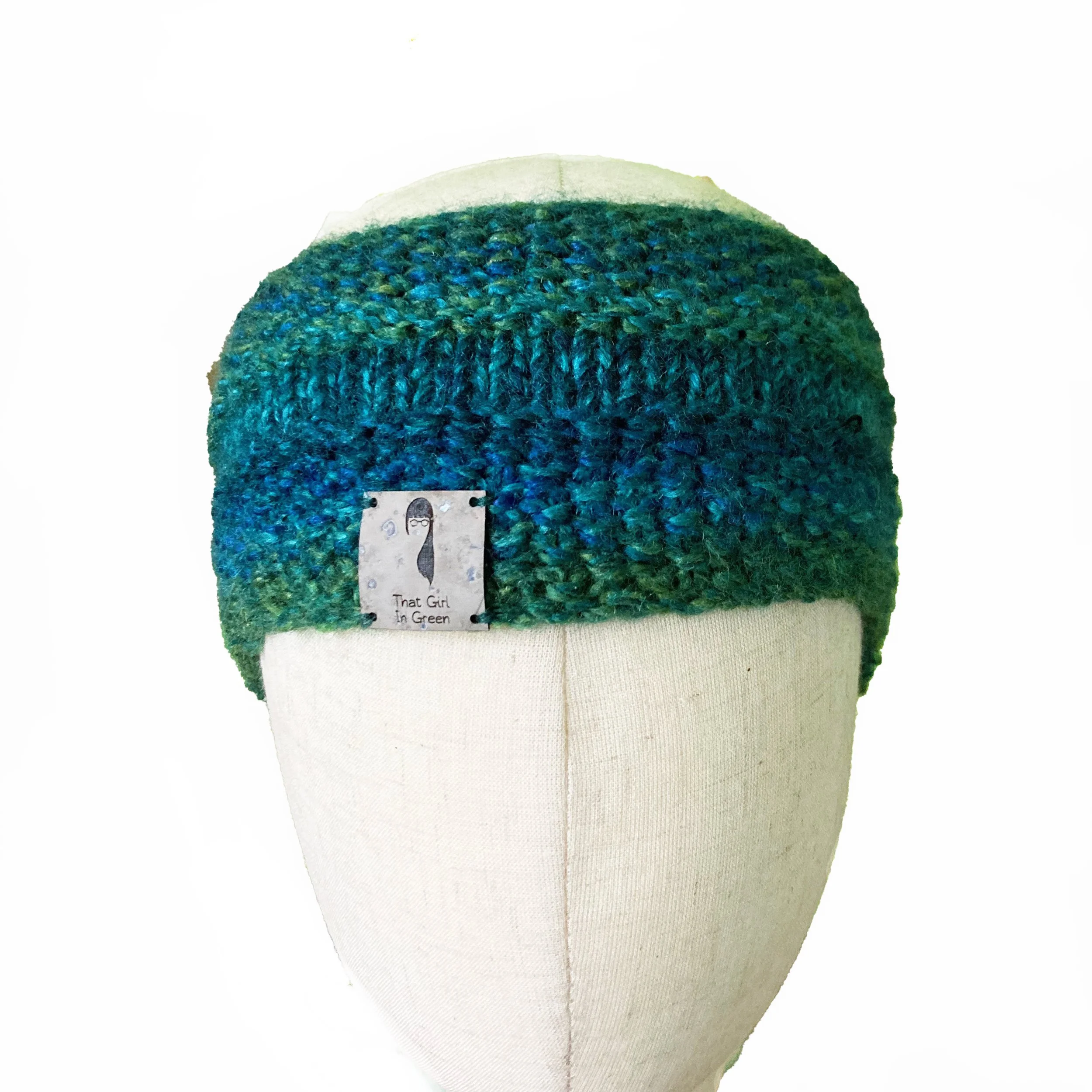 Hand Knitted Ear Warmer Headband That Girl In Green