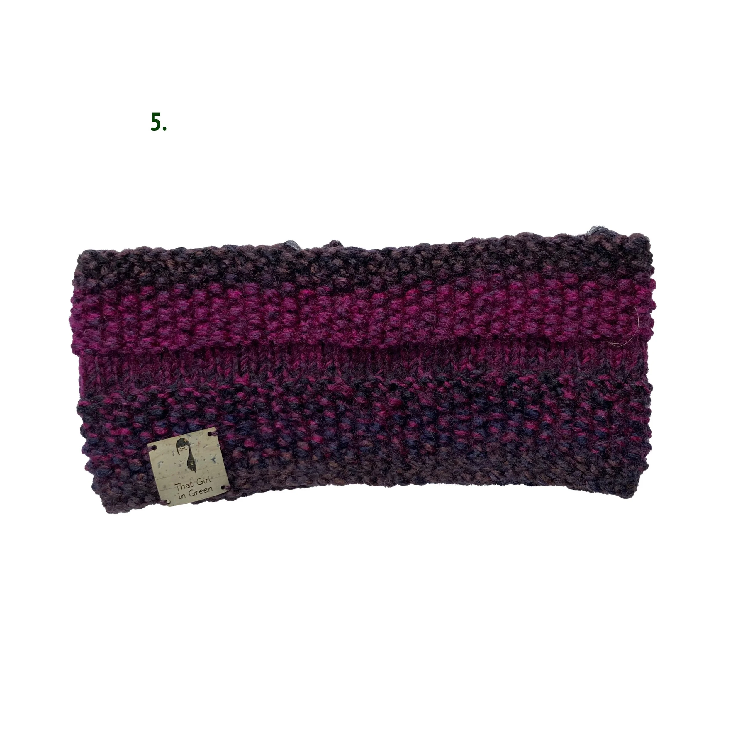 Hand Knitted Ear Warmer Headband That Girl In Green