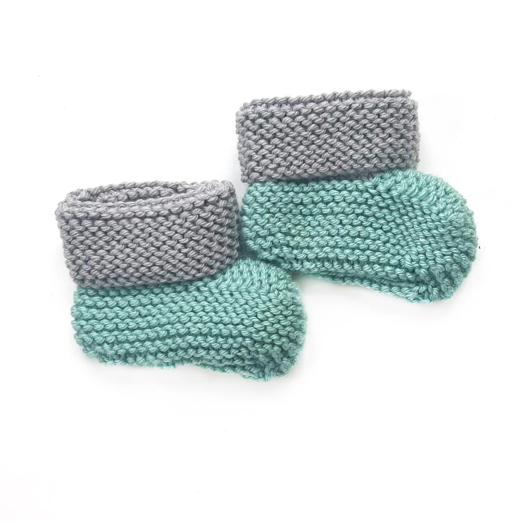 Handknitted Baby Bootees by That Girl In Green