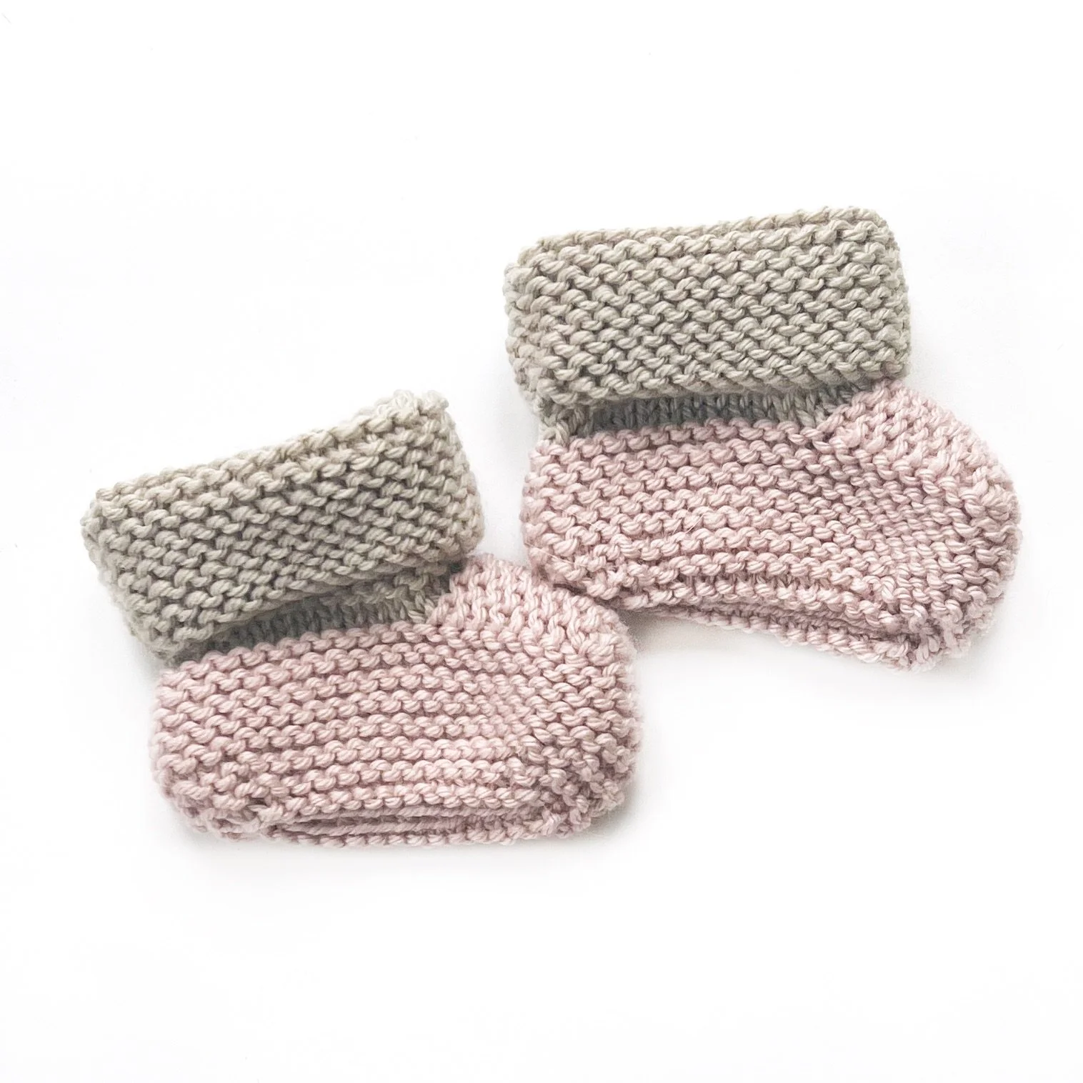 Handknitted Baby Bootees by That Girl In Green