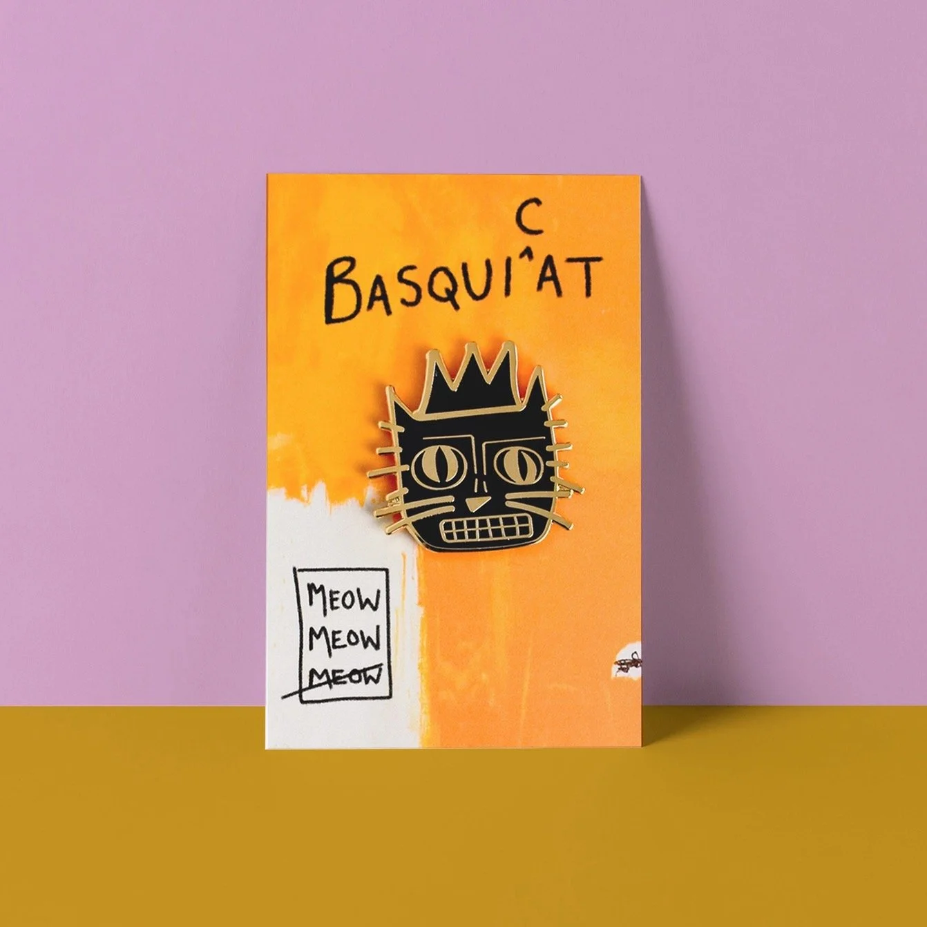 Basquicat Enamel Pin