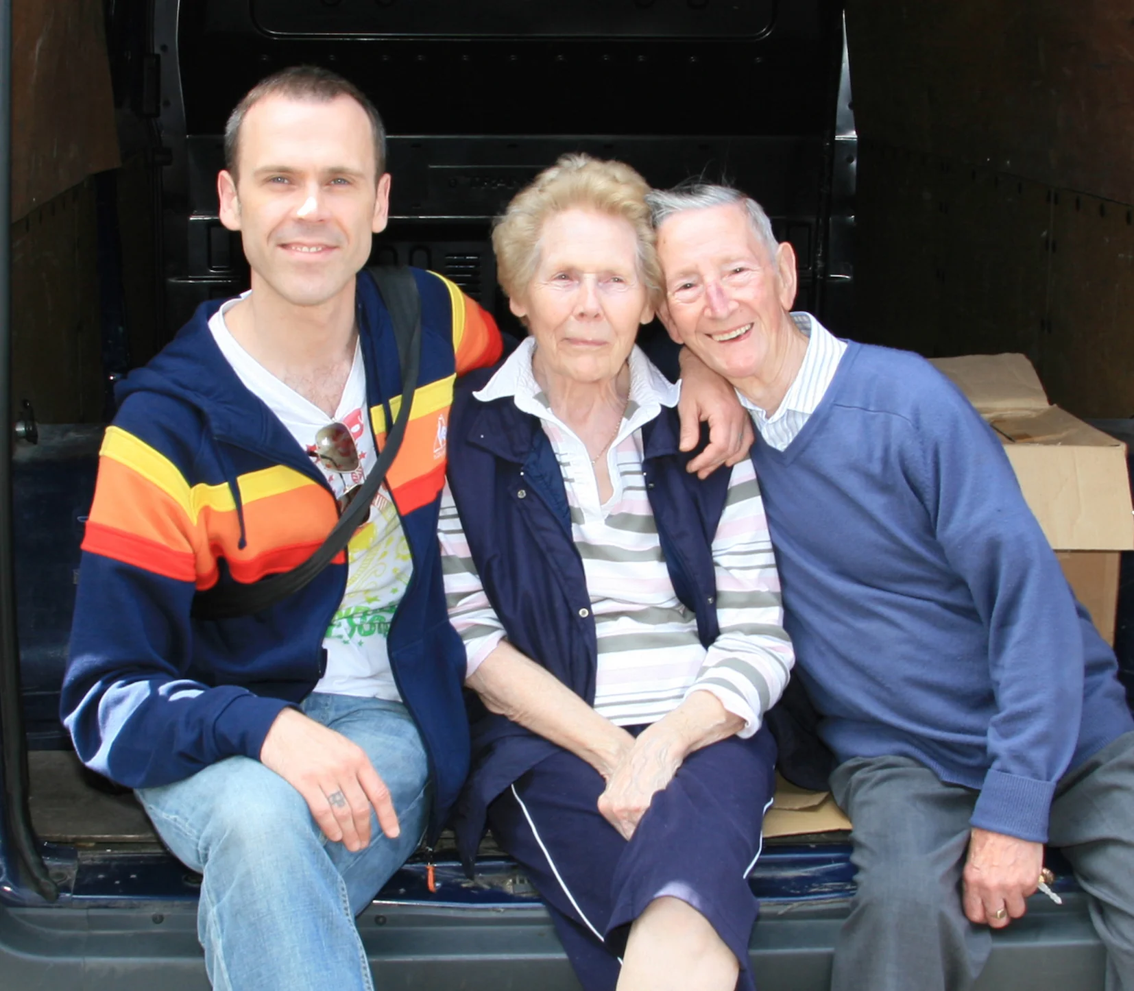Richard pictured with his beloved parents Florence and Eric in 2010. Photographer - Tony Clancy