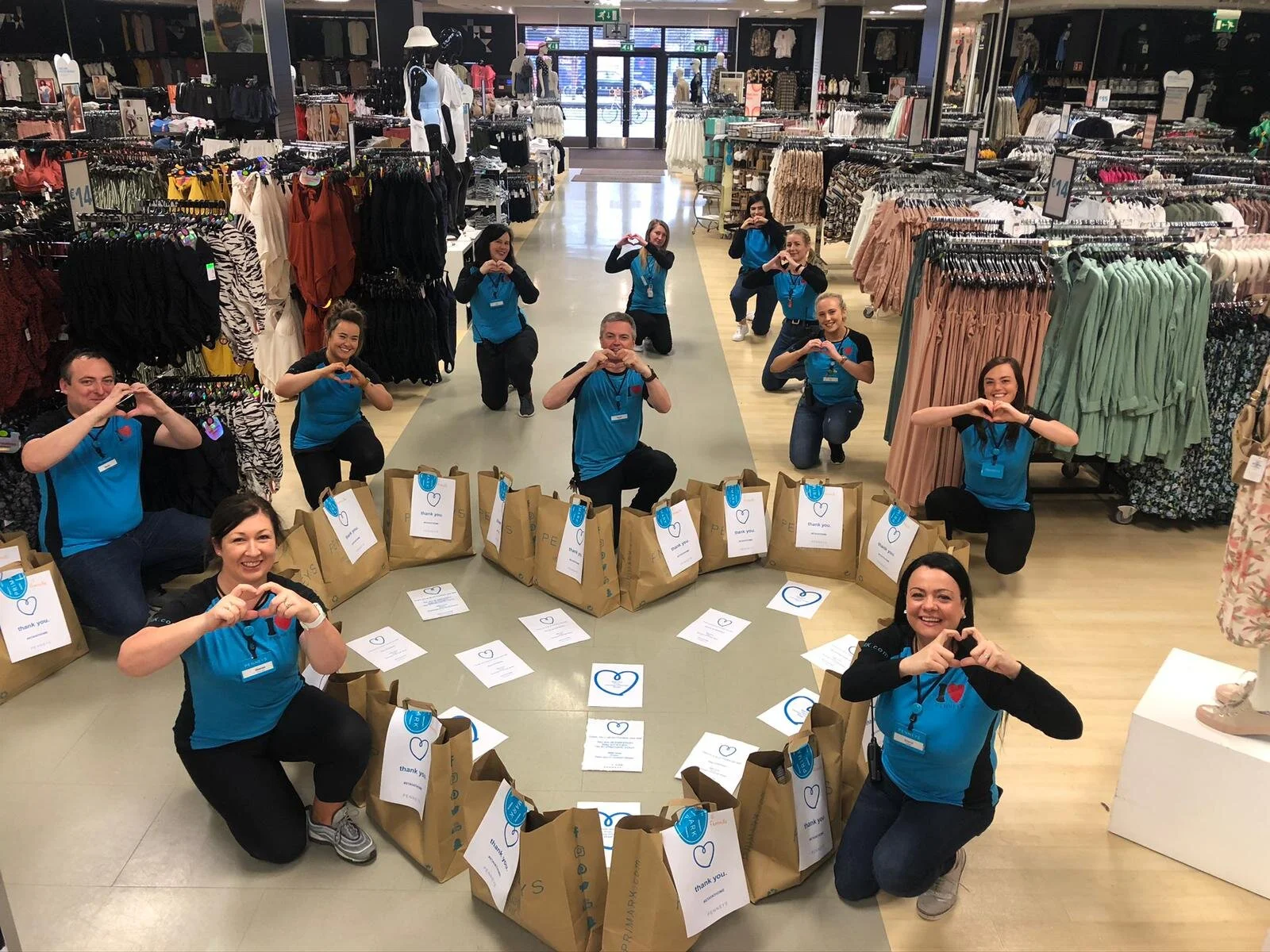 Penneys provides to frontline workers and patients