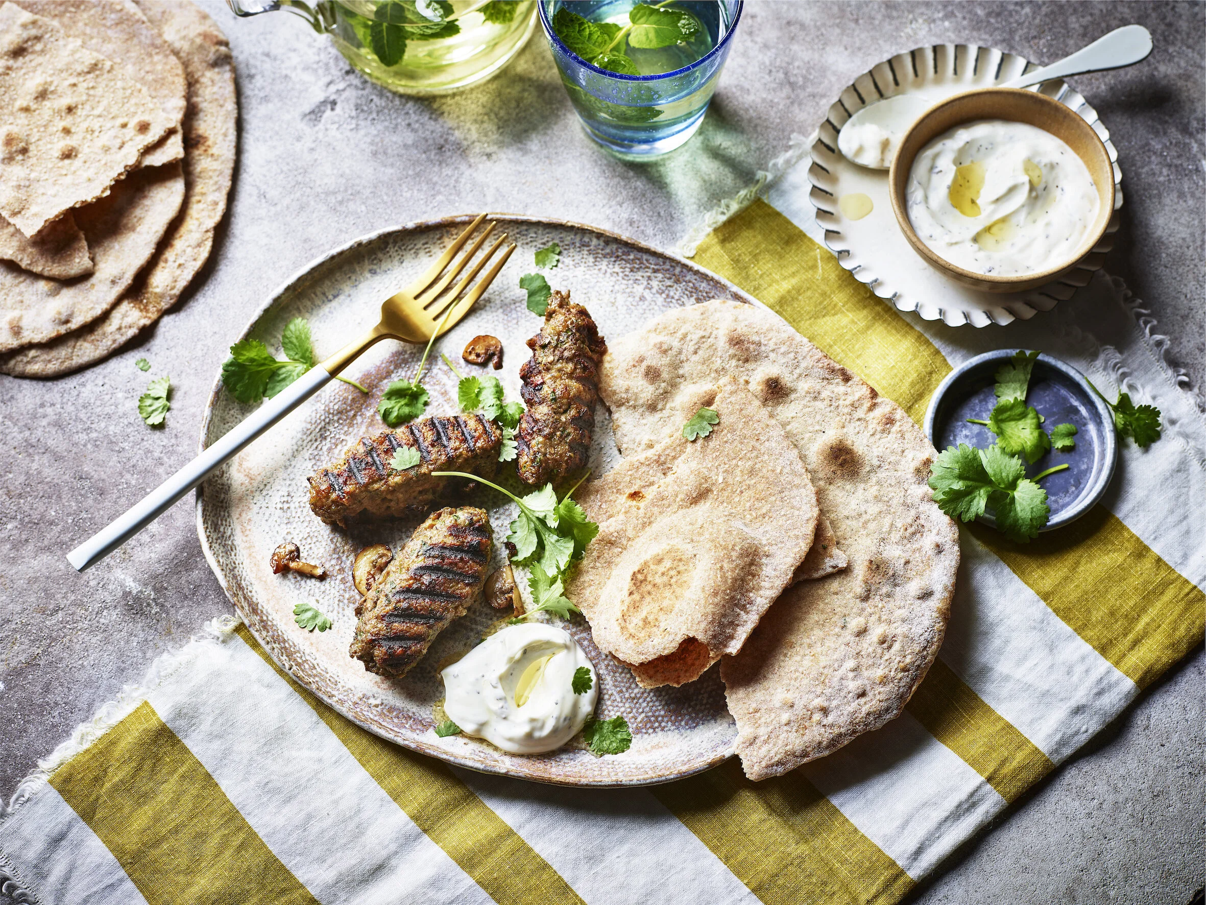 Make... Blended Mushroom and Lamb Kofte Wraps