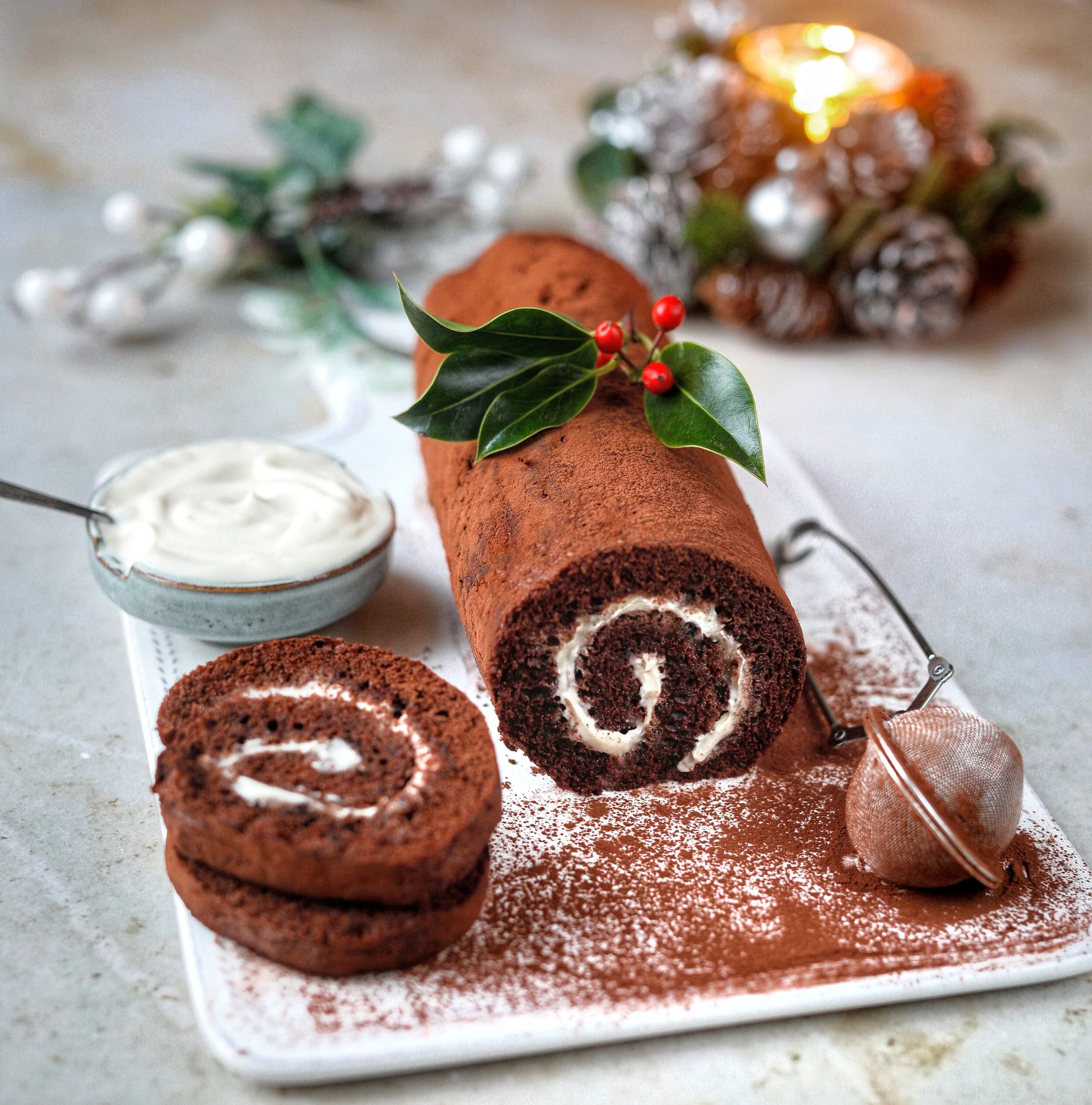 Make... Glenisk Salted Caramel Chocolate Swiss Roll 