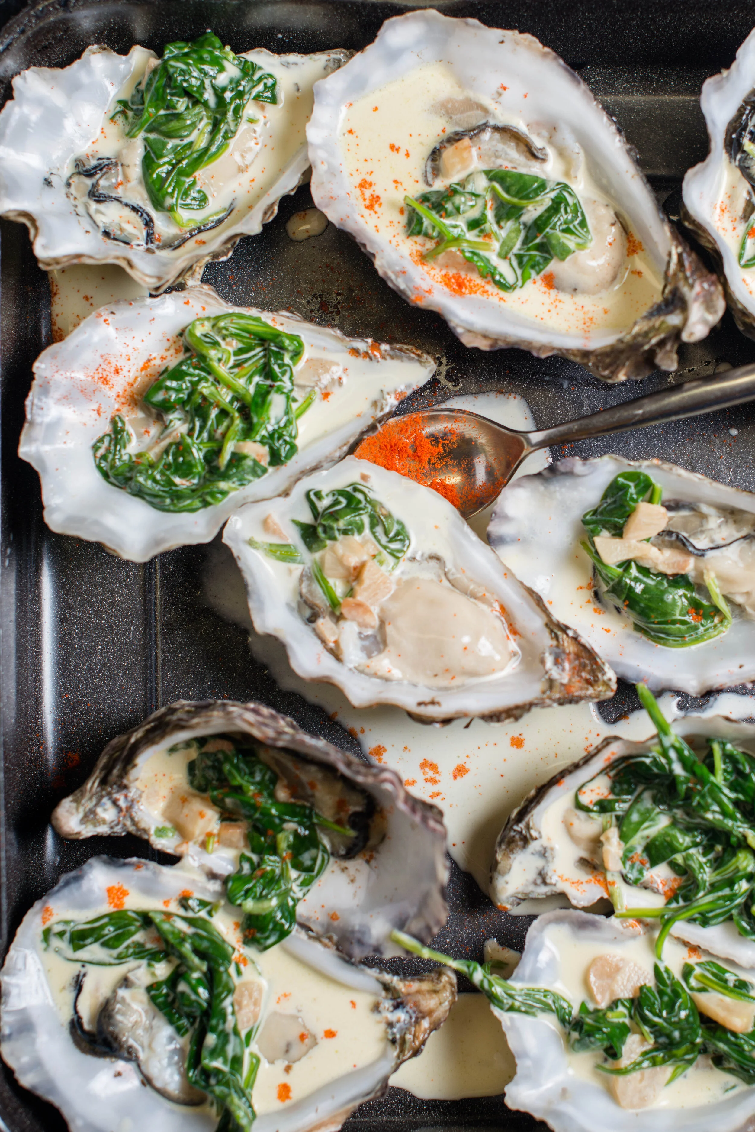 Make... Achill Oysters with Spinach and Cream