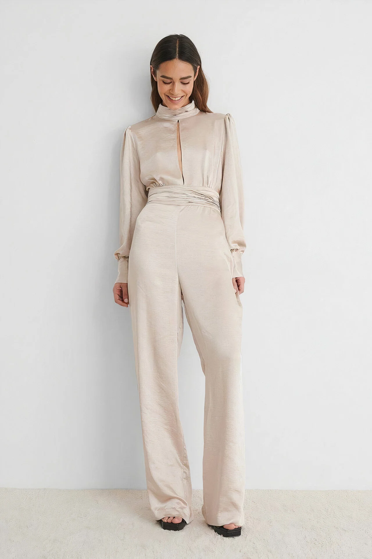 The Eve Satin Jumpsuit rental price: €40