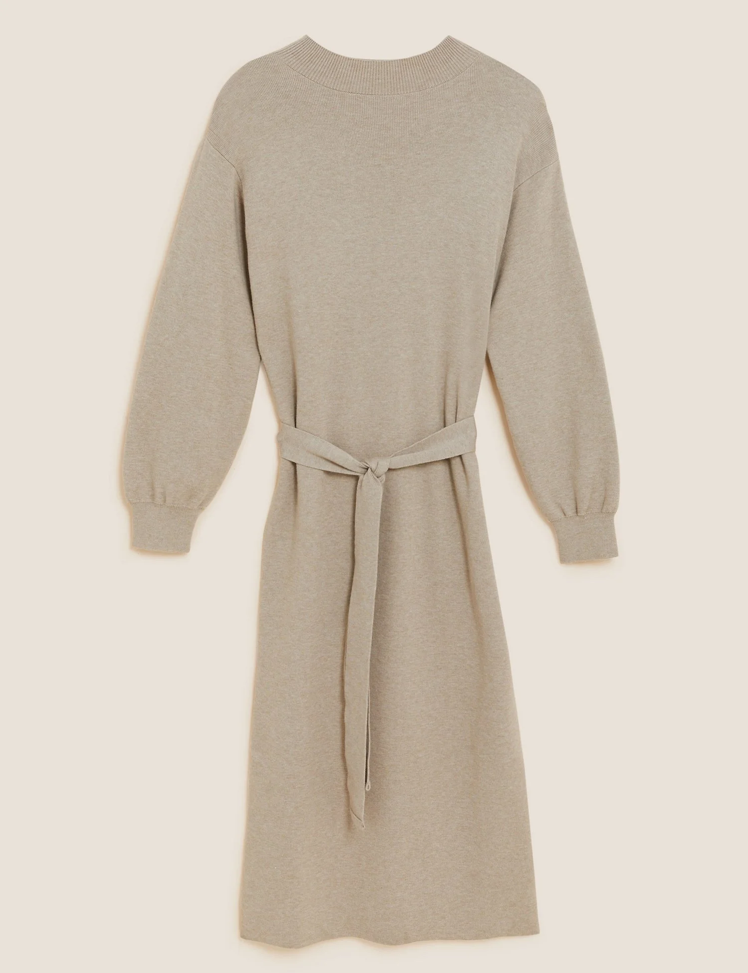 1 M&amp;S COLLECTION So¬ Touch Knitted Belted Midi Jumper Dress €50