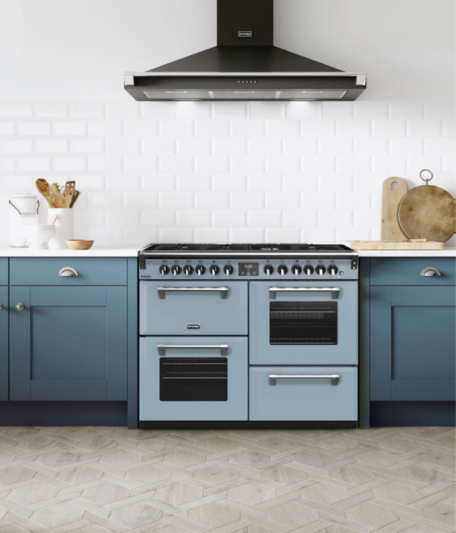2.  Stoves Richmond Deluxe Range Cooker in Bright Skies Dulux Colour of the Year 2022 from €2,457.52 