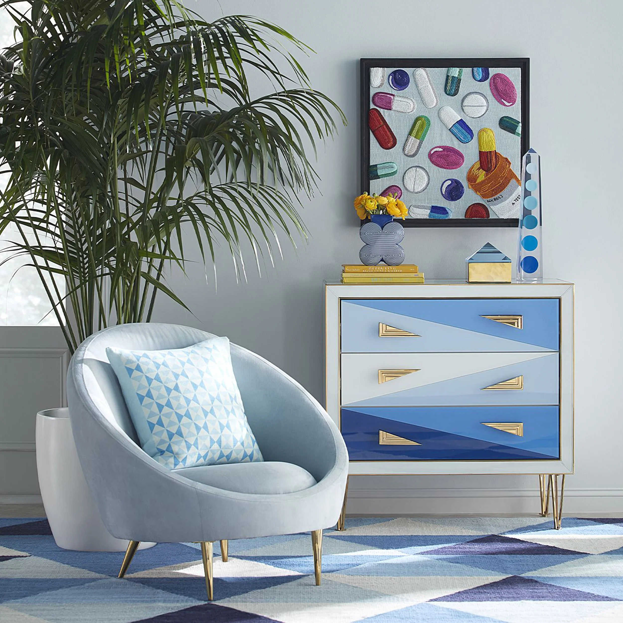 9. Jonathan Adler Ether Chair in Bergamo Ice €2048.91 (other items from a selection)