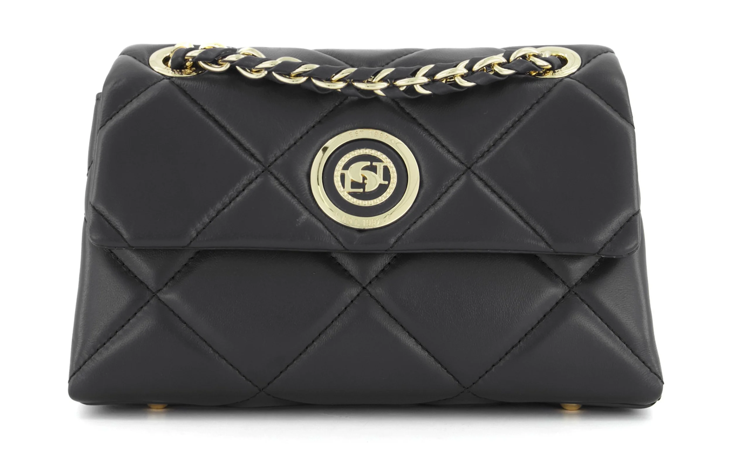 DUNE LONDON Duchess S Black Small Quilted Leather Bag €190