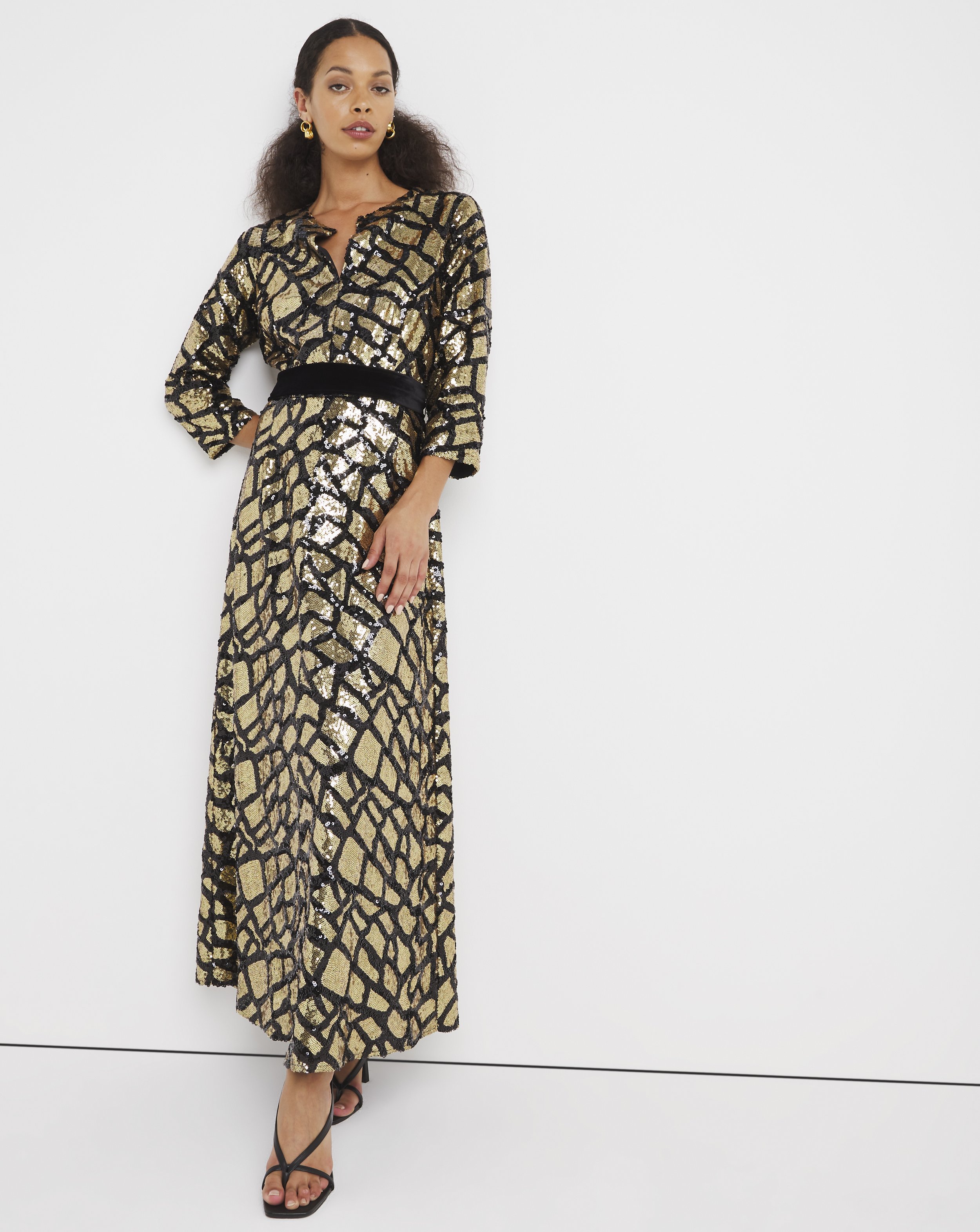 1&gt;Oxendales Jo Animal Sequin Maxi Dress €182.50