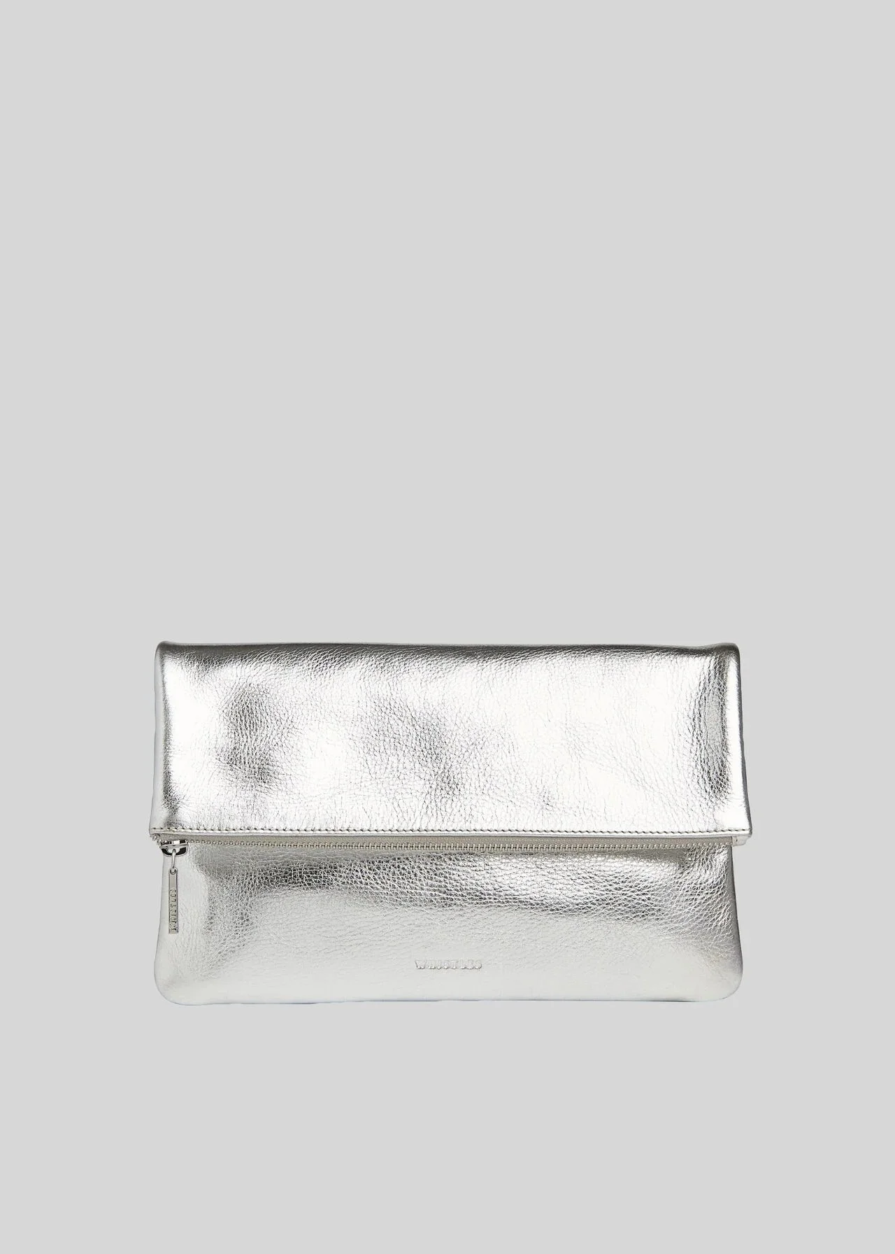 6&gt;Whistles Silver Chapel Foldover Clutch €89