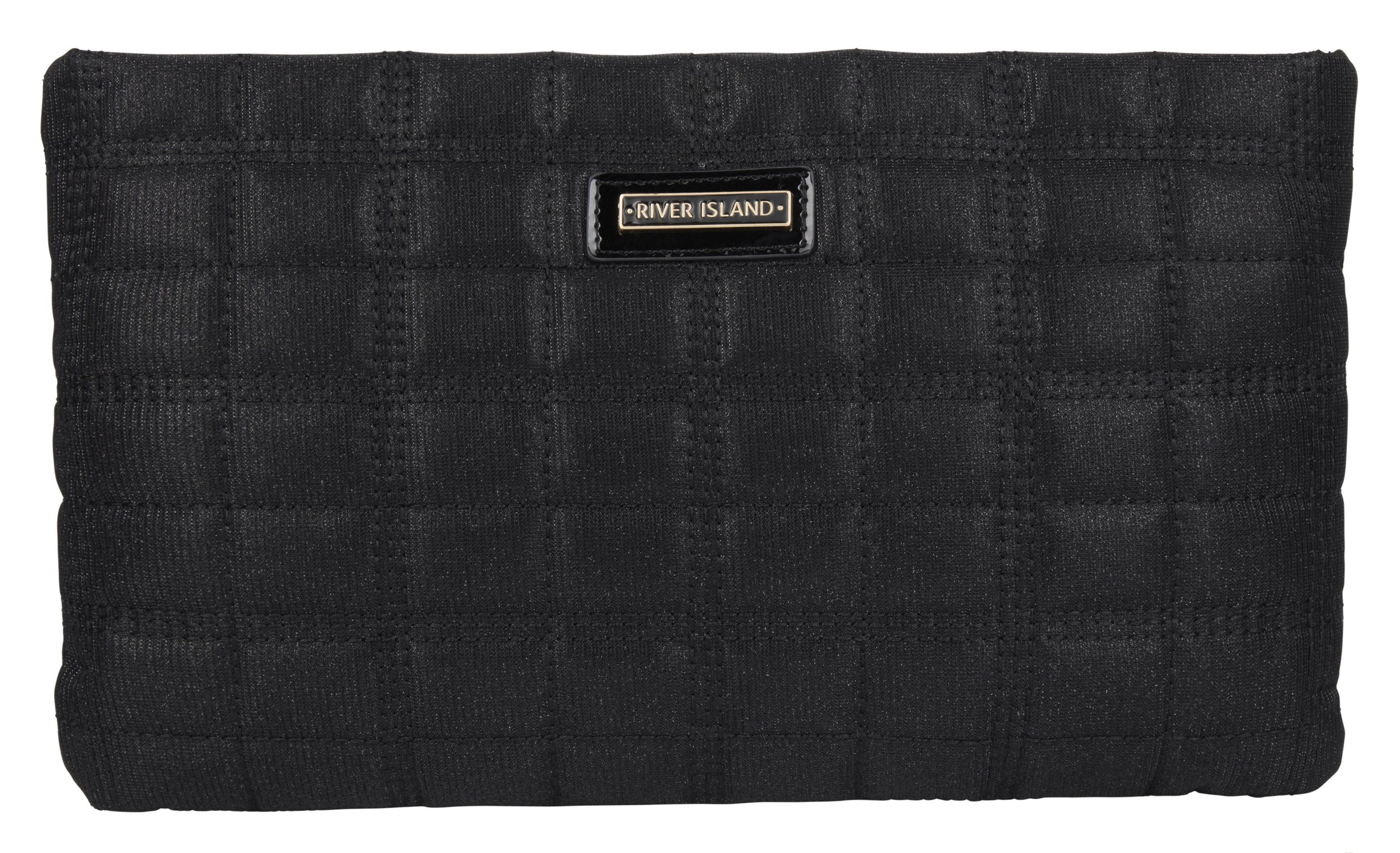 5&gt;River Island Black Glitter Clutch Bag €29