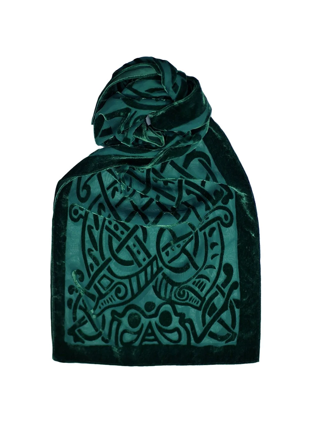 Patrick Francis Celtic Burn Out Velour Scarf €29.95