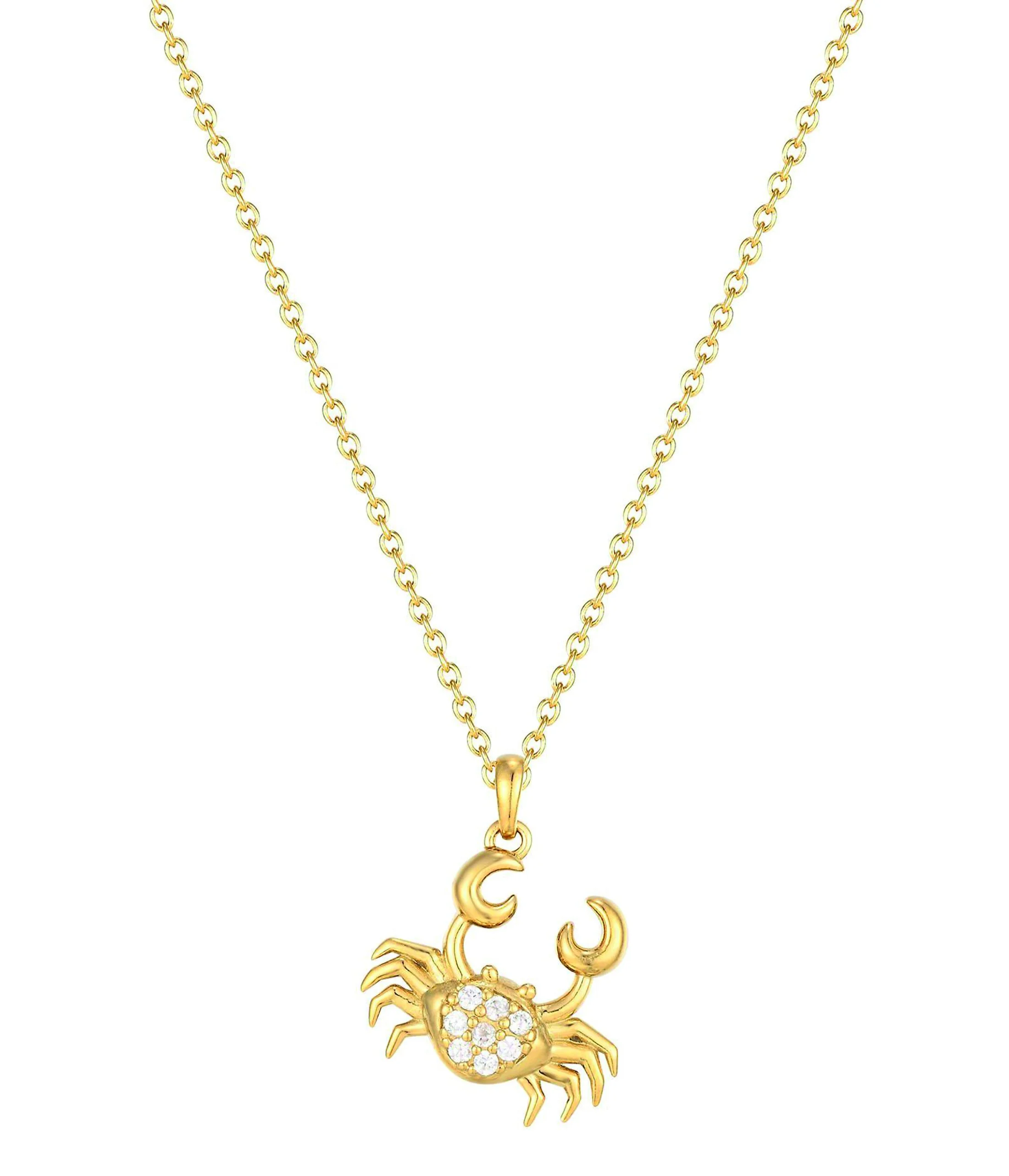 SEOL AND GOLD Zodiac Star Sign Necklace Cancer €41.40,
