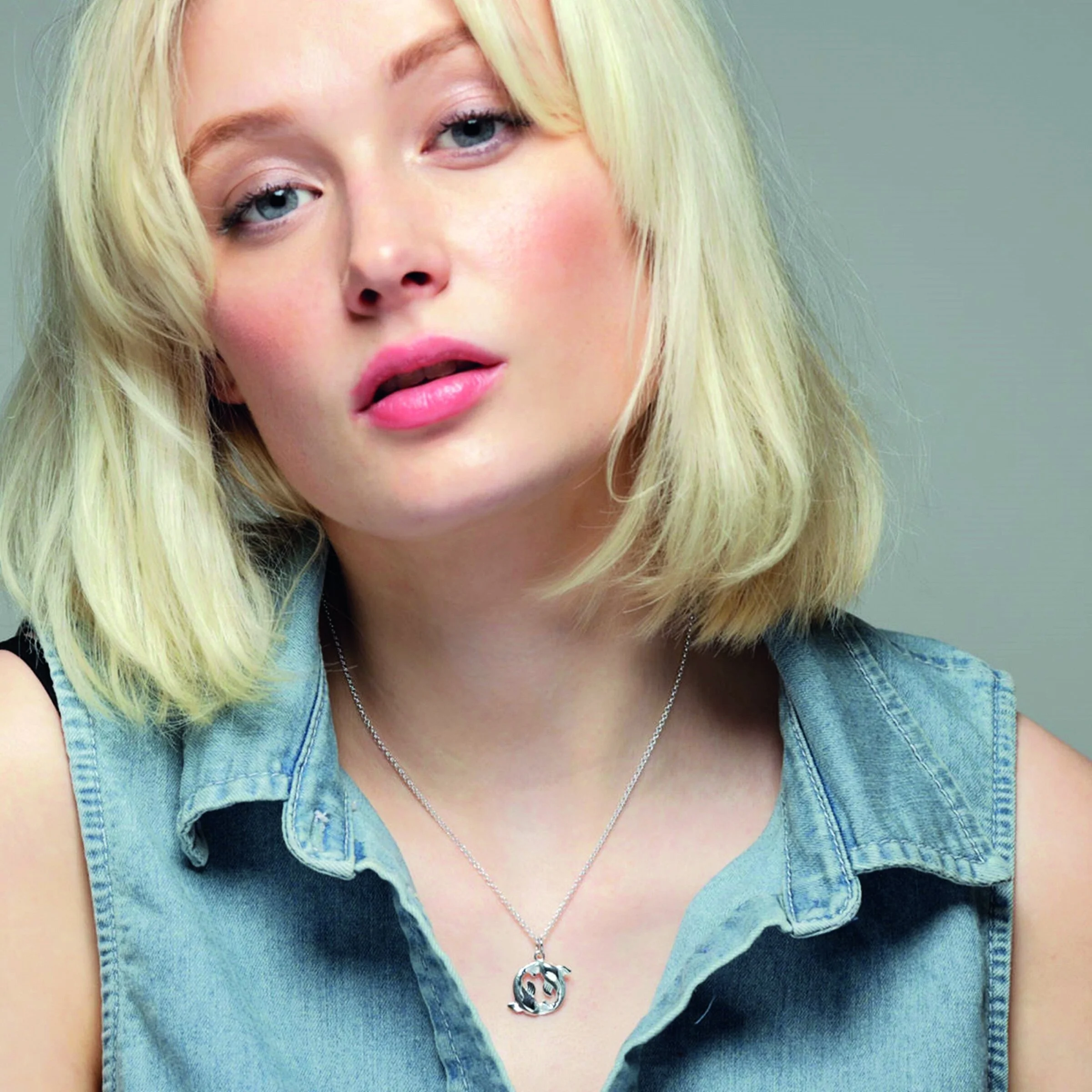 LILY Charmed Sterling Silver Koi Fish Pisces Zodiac Charm Necklace €37.90