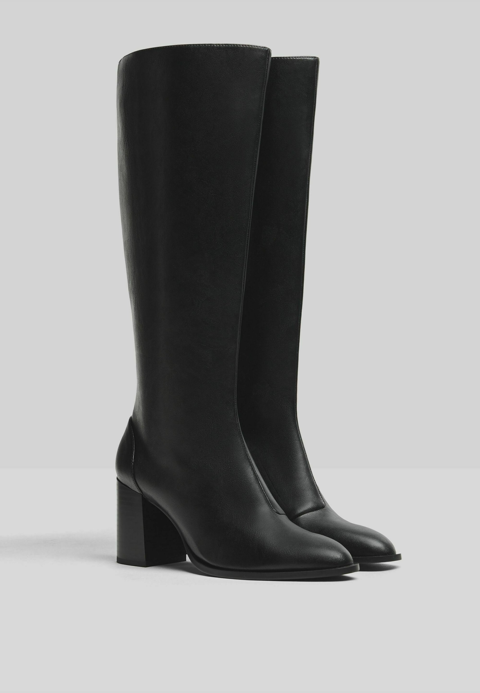 Zara Animal Print Leather Heeled Boots €149,