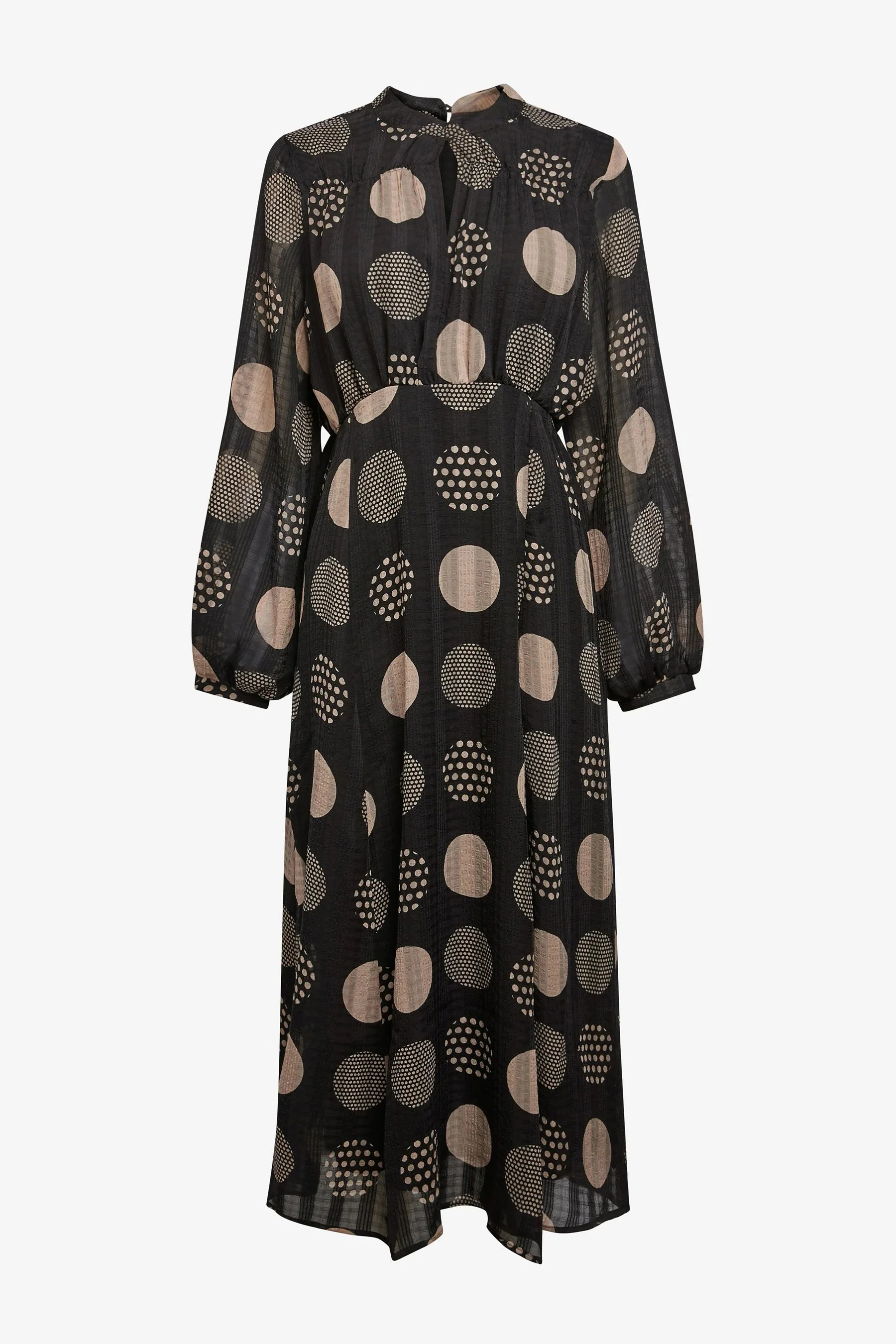 Next Black and Neutral Spot Midi Dress €55,