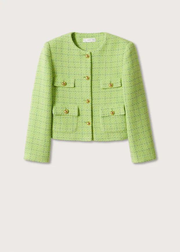 Mango Pocket Tweed Jacket €59.99