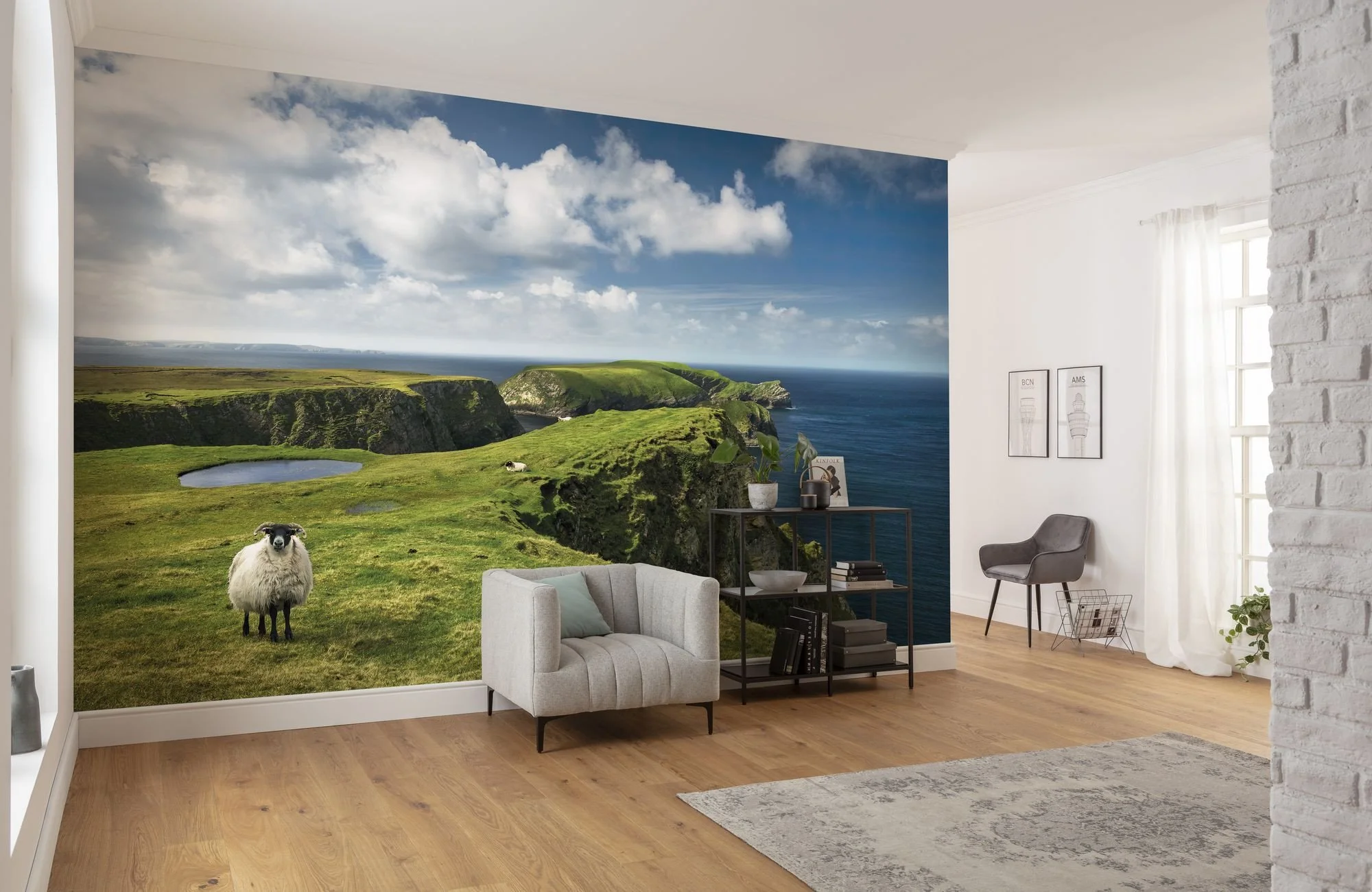 14.Komar Digital wallpaper "Green Ireland" Photomural of Benwee Head on non-woven (450 x 280 cm) €187.95