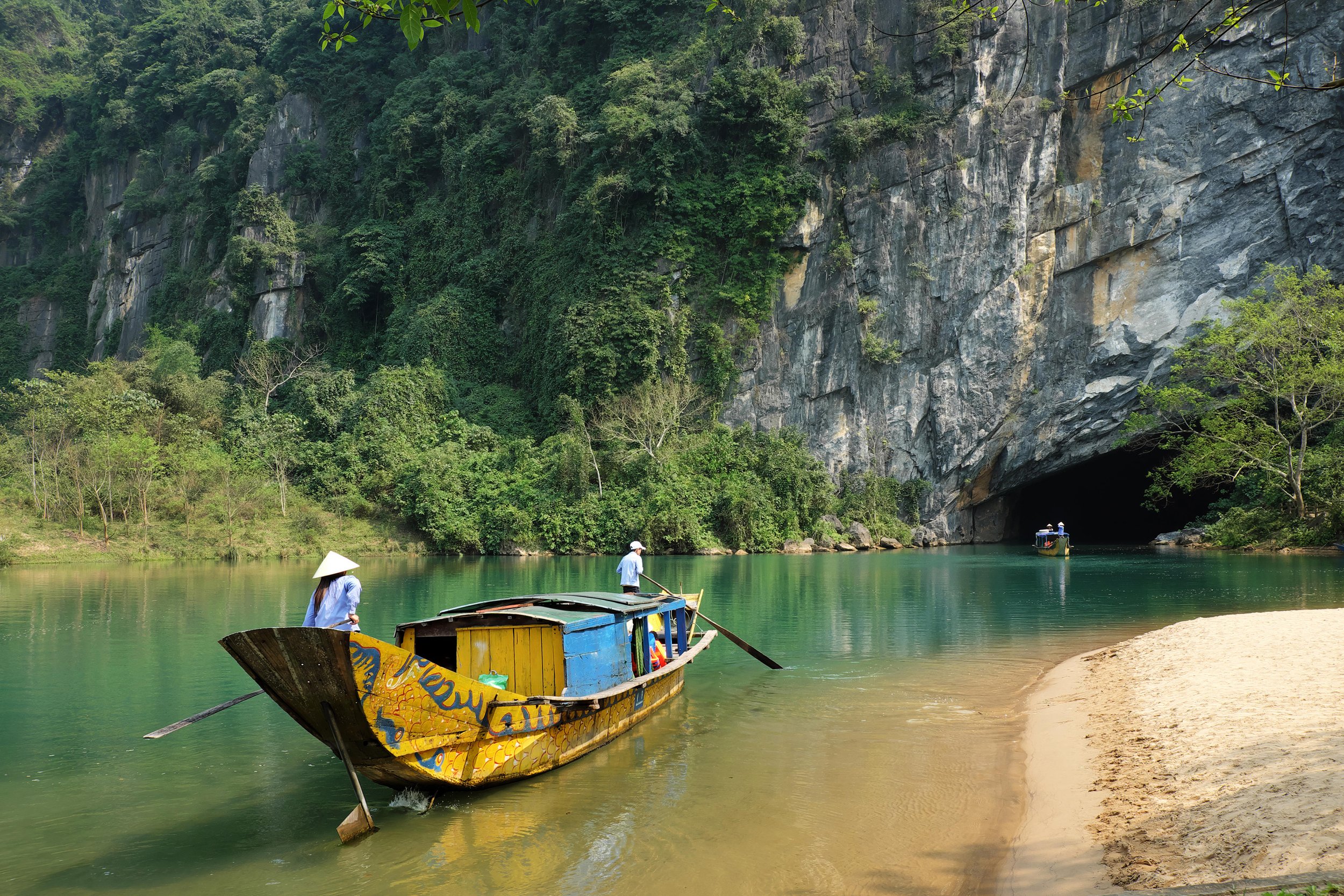 The entrance to Phong Nha cave;
