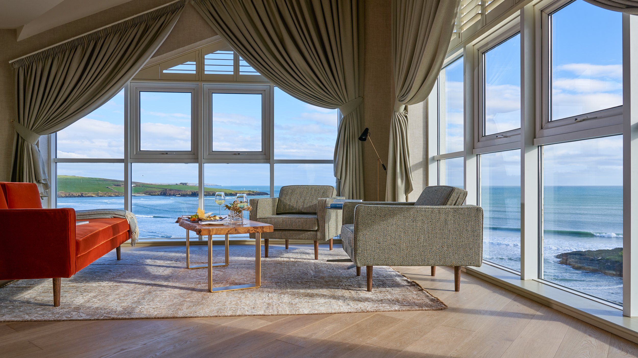 Inchydoney Suite living room and view