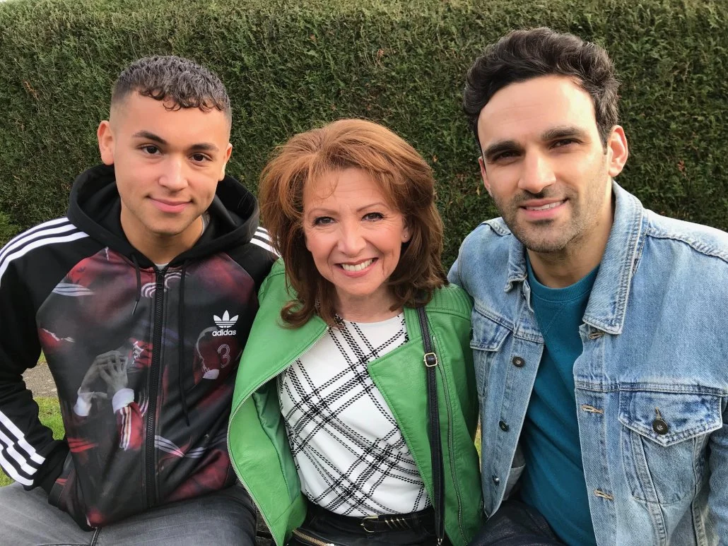 with her Eastenders' screen sons