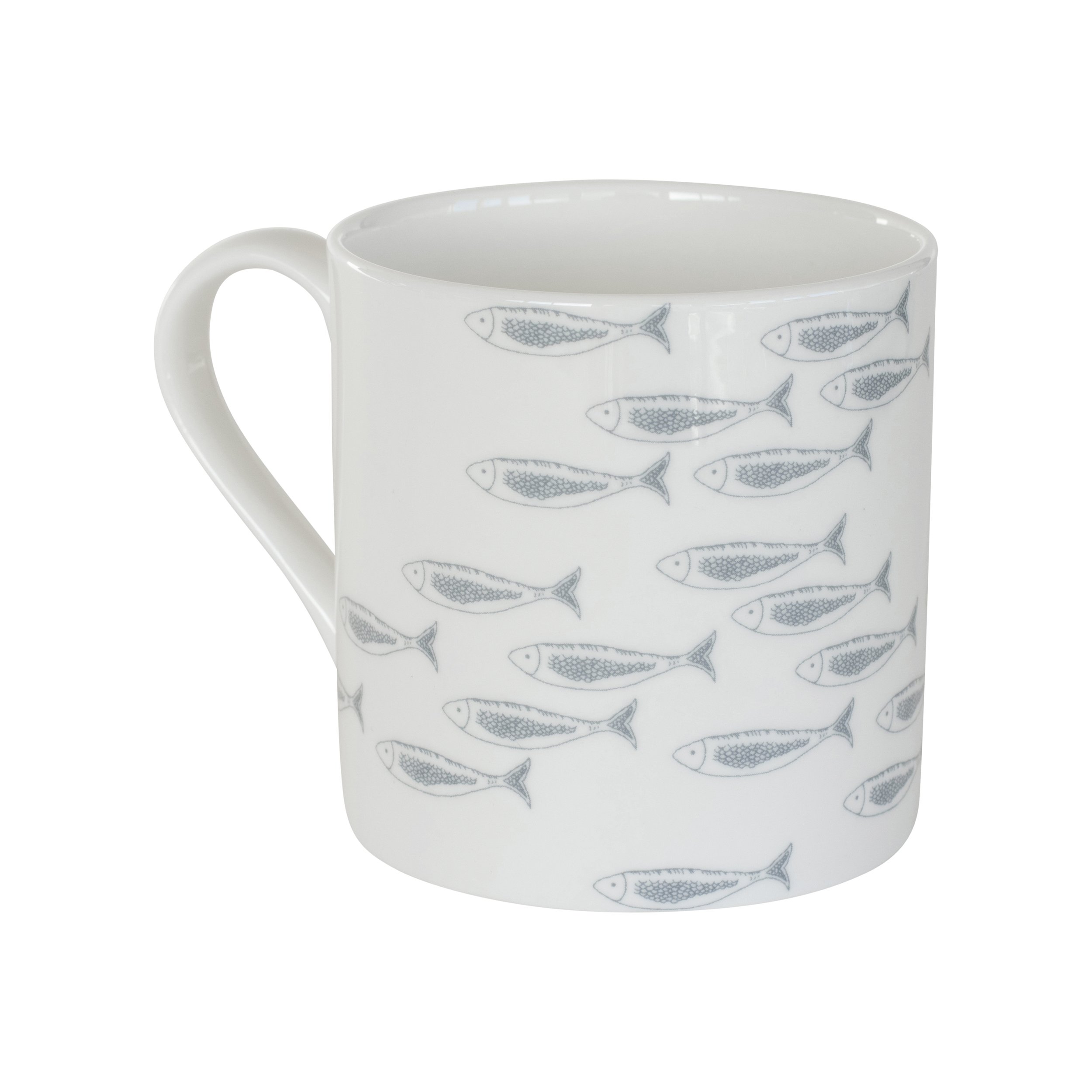 11.HELEN ROUND Fine Bone China Fish Shoal Slate Grey Mug from the Quayside Collection by Helen Round €20.99,