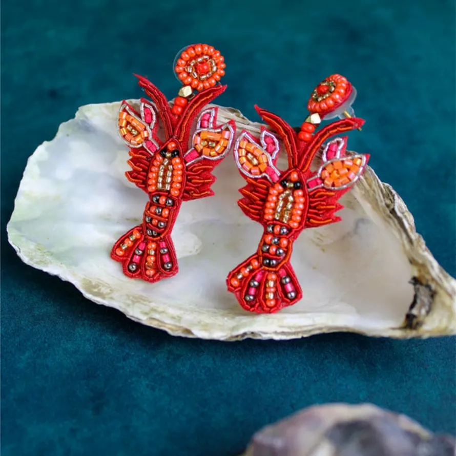  10.Lobster Beaded Earrings €28.50