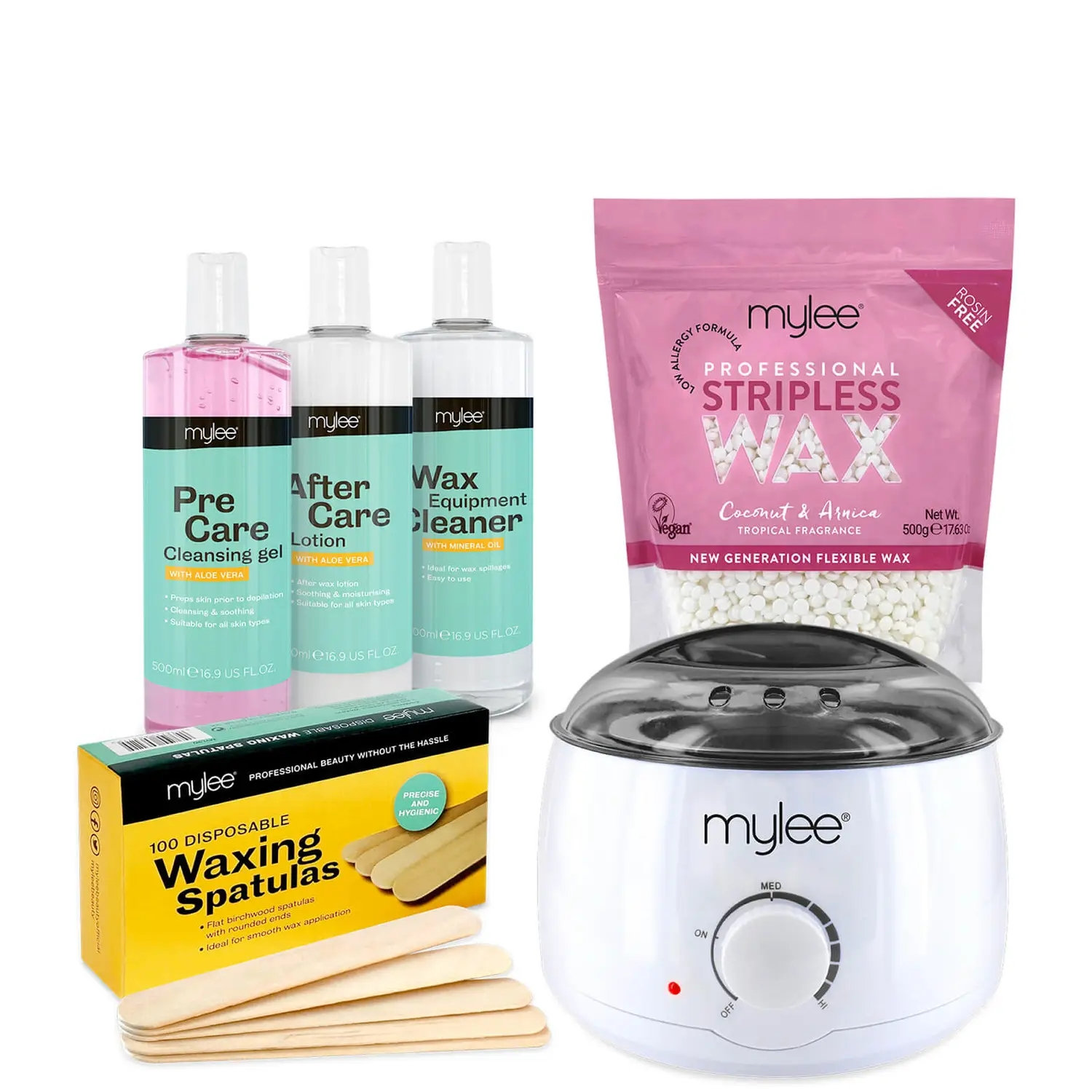 1.Coconut and Arnica Stripless Wax Kit €62.50, 