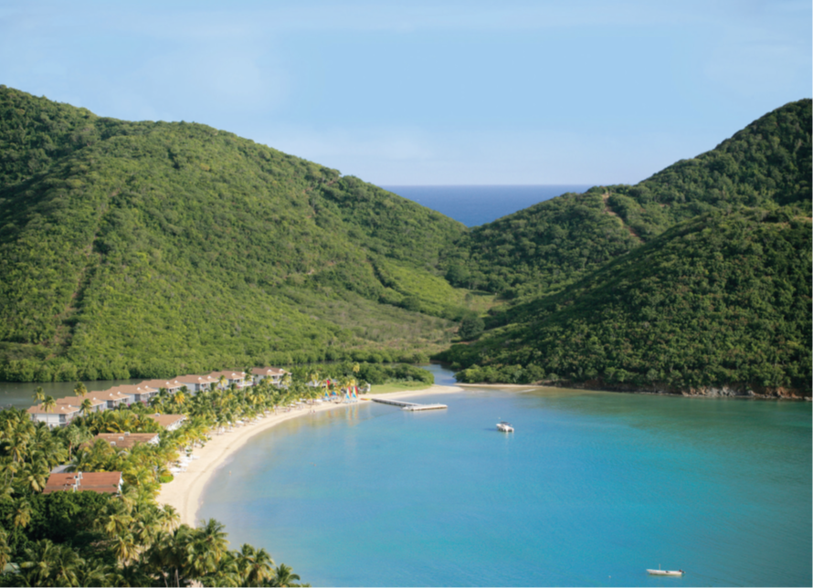 Carlisle Bay Resort has its own beach and is surrounded by rainforest