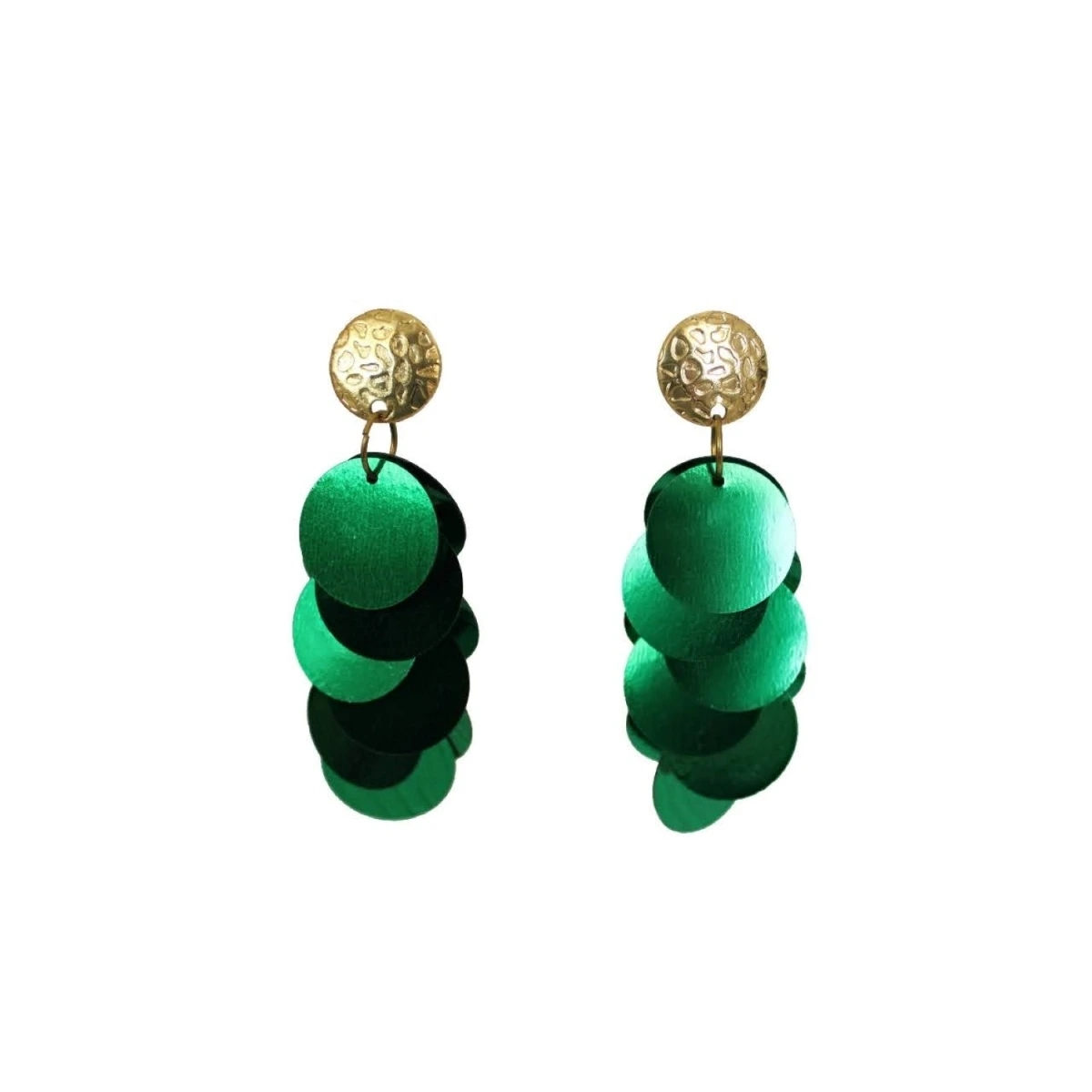 Petra Petrova Green Sequin Earrings €67, 