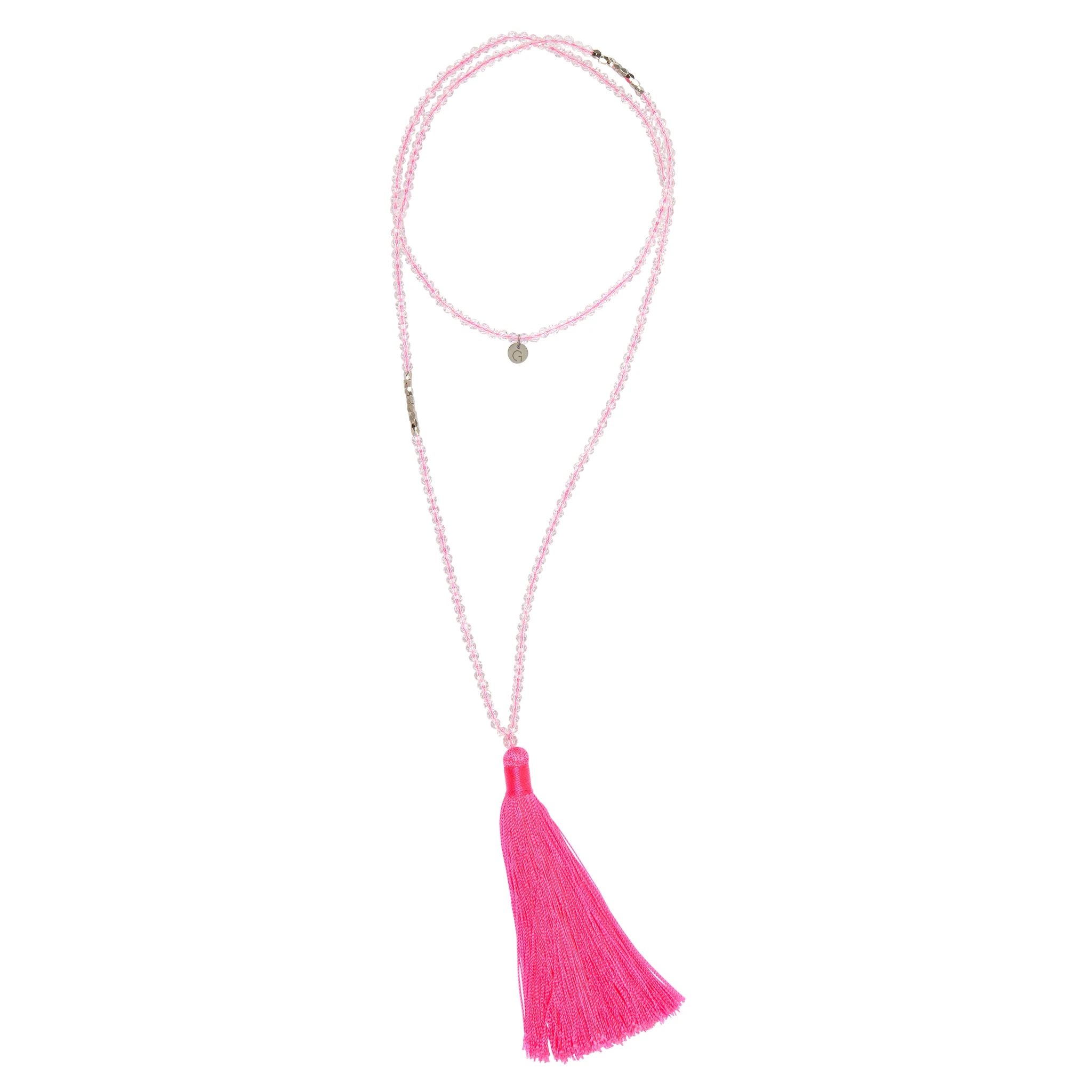 Capri Beaded Necklace with Tassel €14, 
