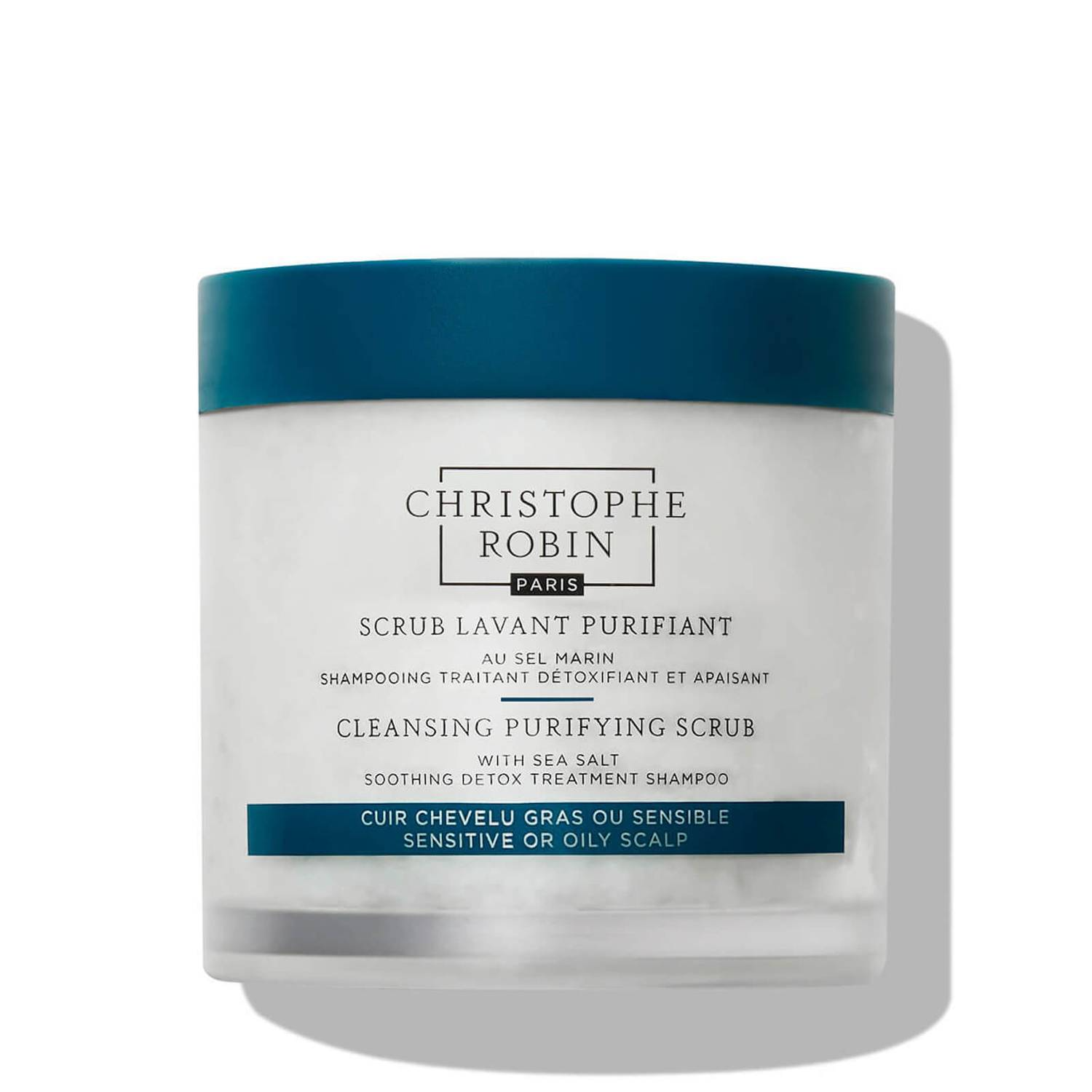 18.CHRISTOPHE ROBIN Cleansing Purifying Scrub With Sea Salt €39,  