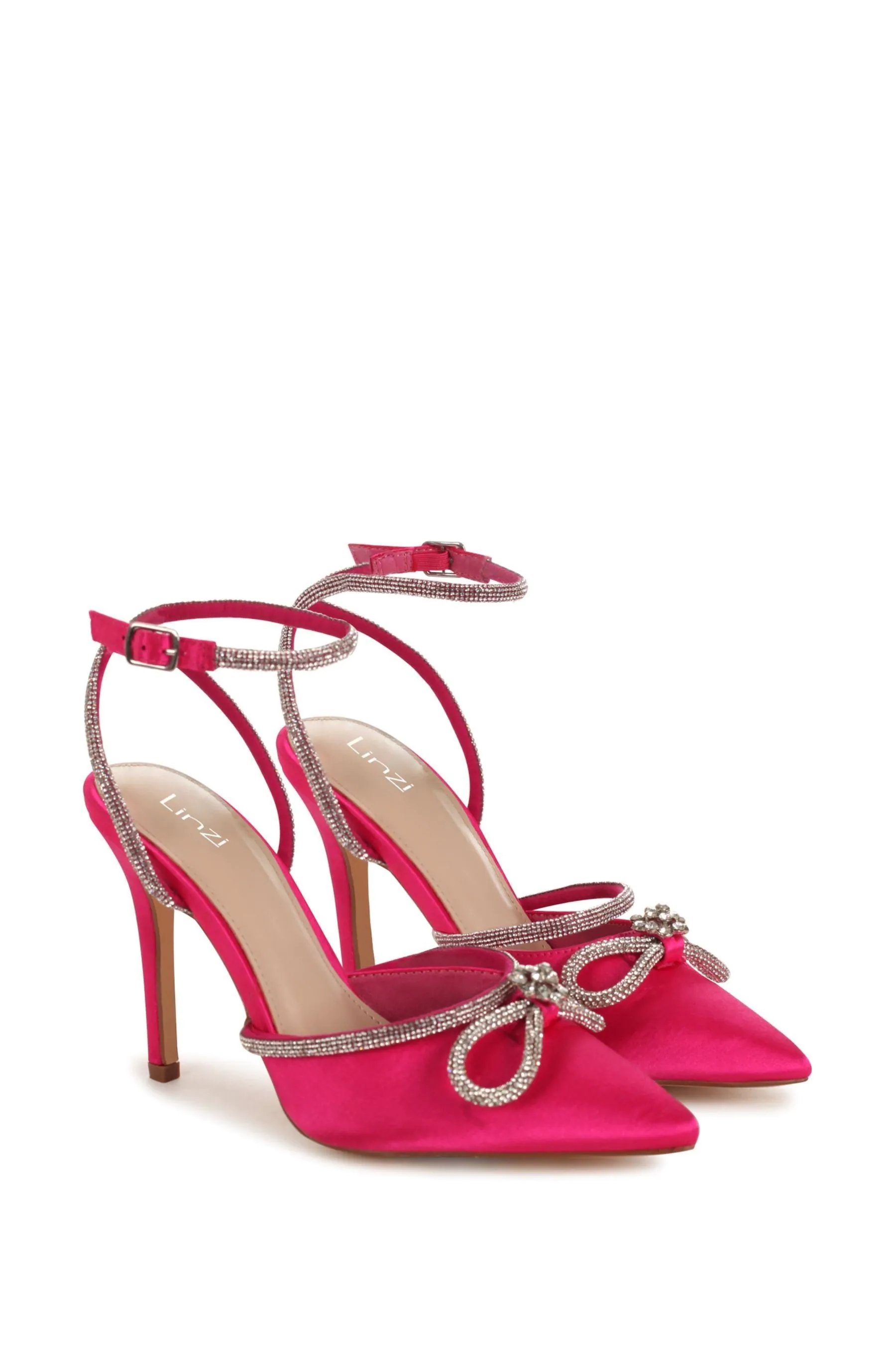 Linzi Forever Court Heeled Sandal With Diamante Bow Trim €52