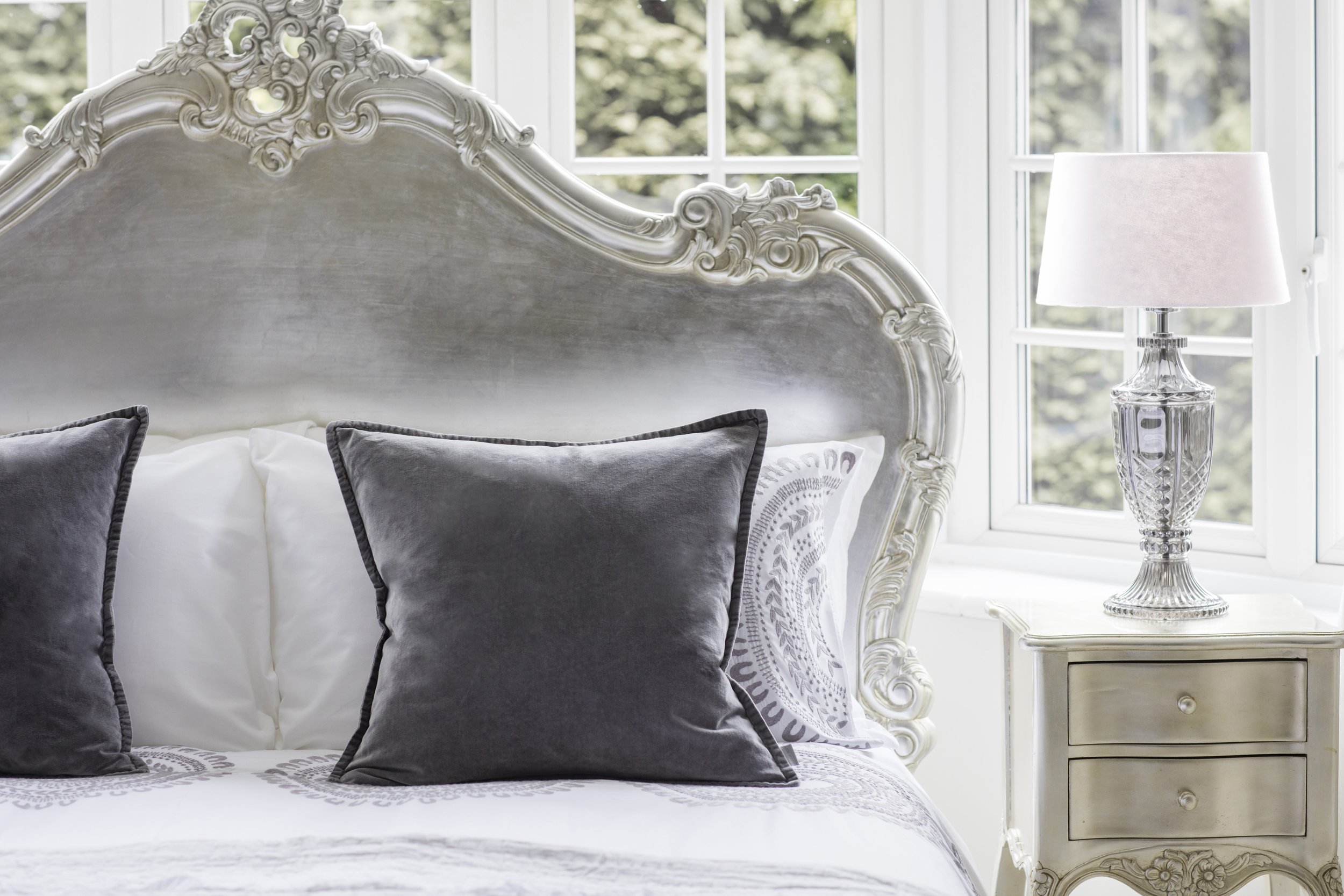 2.FRENCH BEDROOM Sylvia Serenity Silver French Bed €2,021.12, 