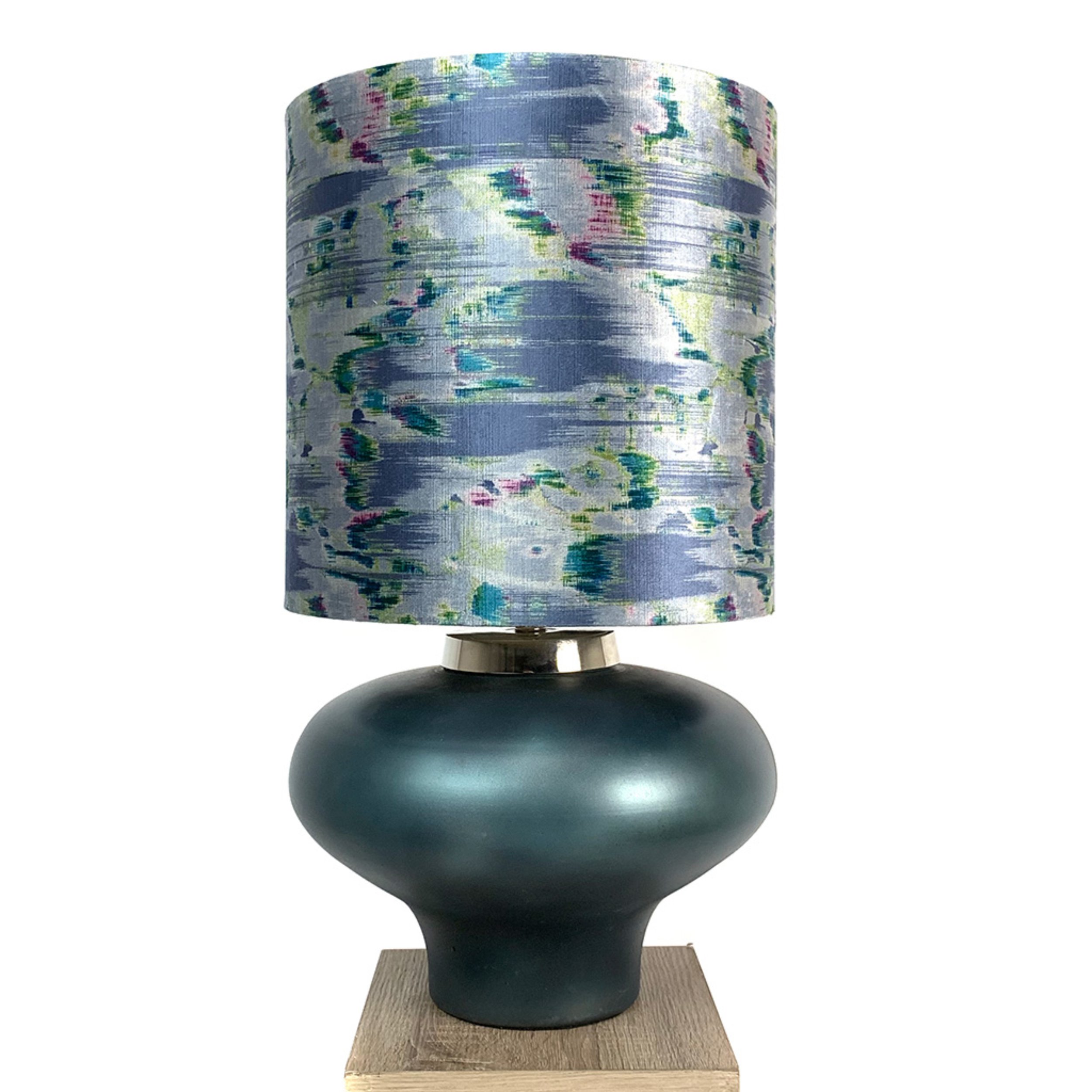 15.COTTERELL &amp; CO Rugari Enamel Malibu Finish Glass Table Lamp with Atmosphere Solaris Cornflower Shade €236.10, 