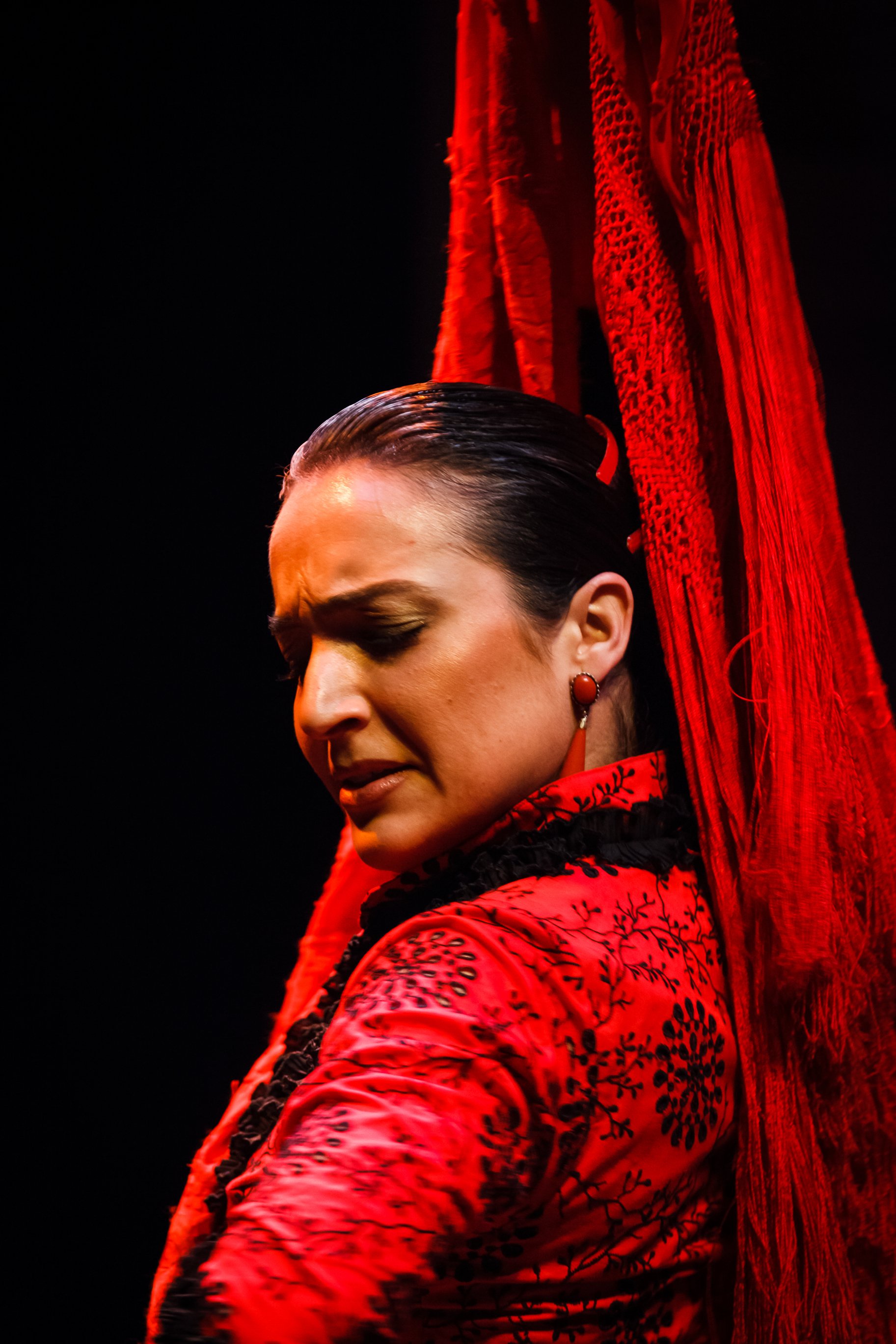 traditional Andalusian Flamenco dancer;