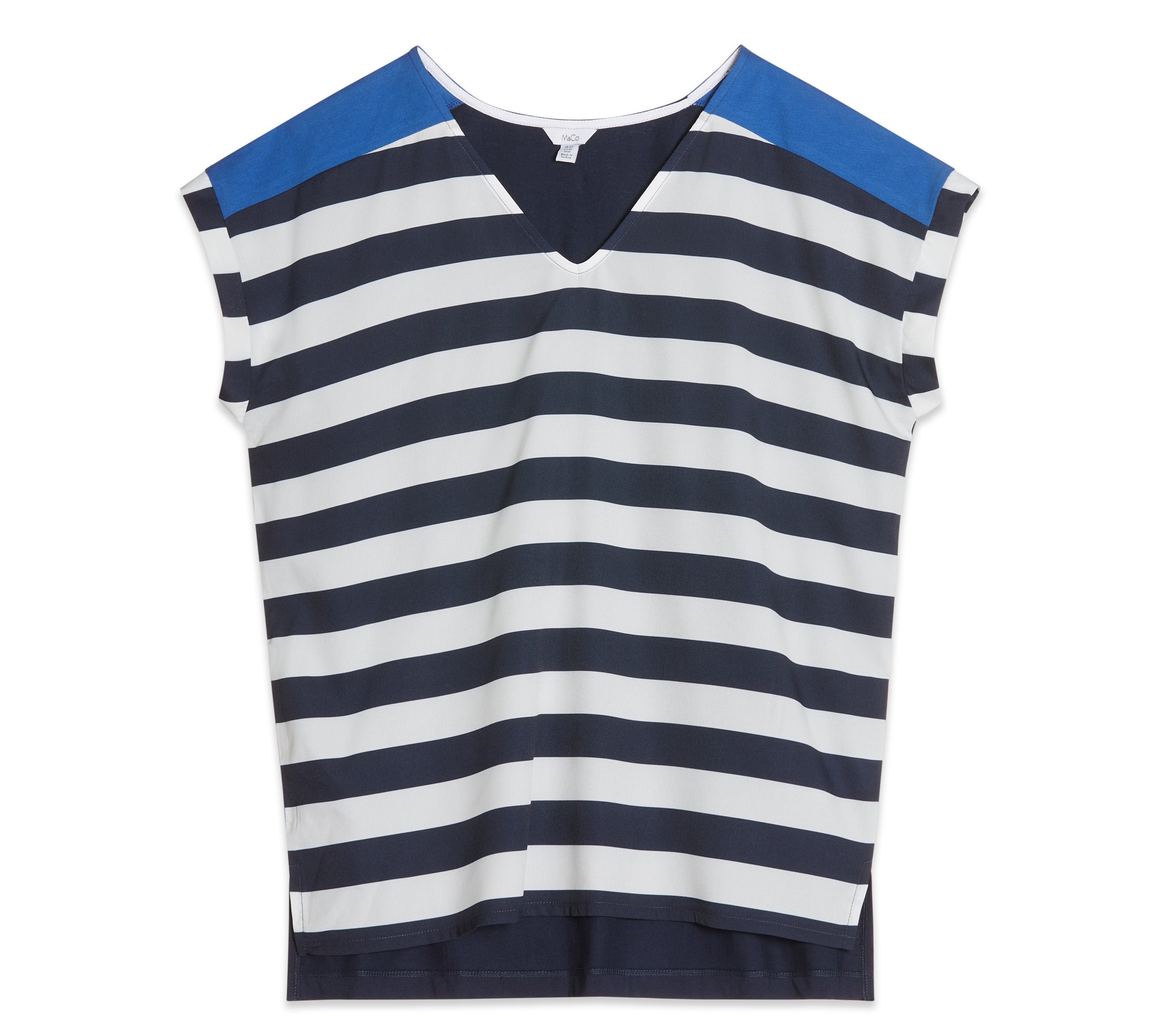 M&amp;CO Stripe Woven Front Sleeveless T-Shirt €35